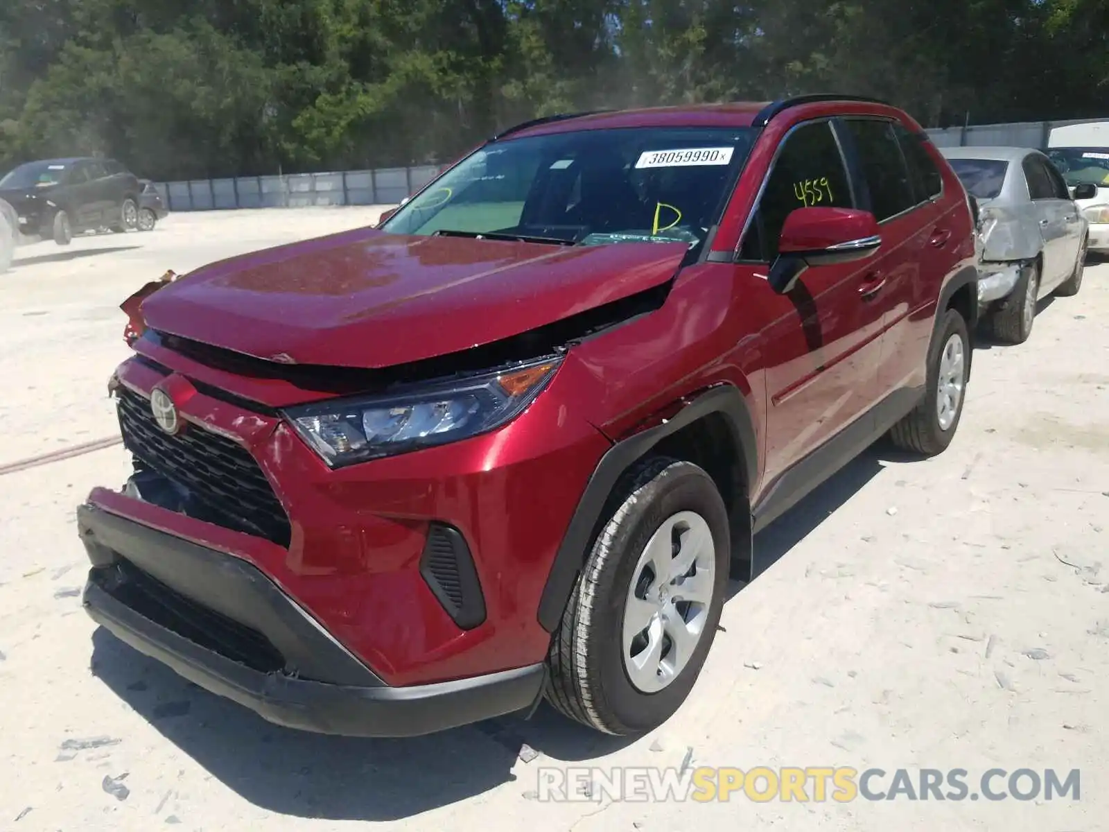 2 Photograph of a damaged car 2T3K1RFV3KW047714 TOYOTA RAV4 2019