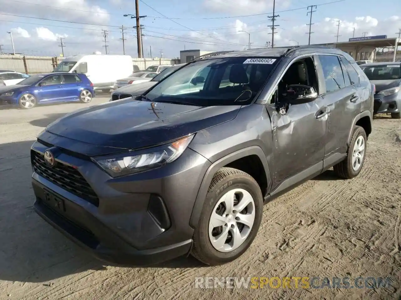 2 Photograph of a damaged car 2T3K1RFV4KC011368 TOYOTA RAV4 2019