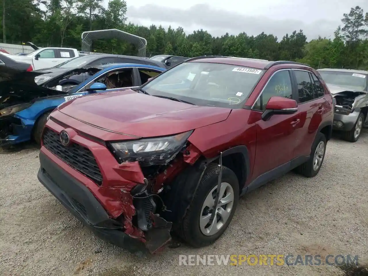 2 Photograph of a damaged car 2T3K1RFV4KC032219 TOYOTA RAV4 2019