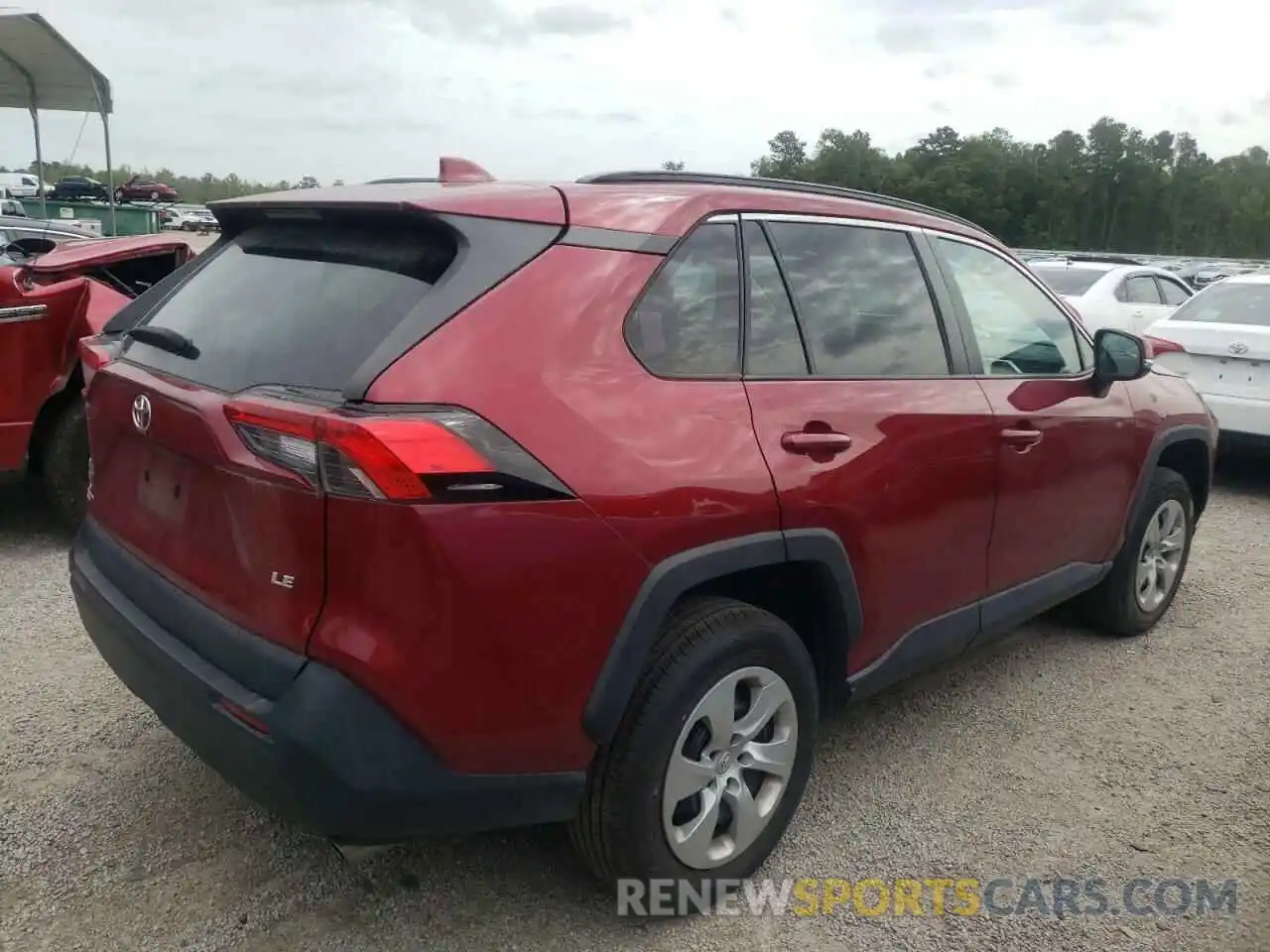 4 Photograph of a damaged car 2T3K1RFV4KC032219 TOYOTA RAV4 2019