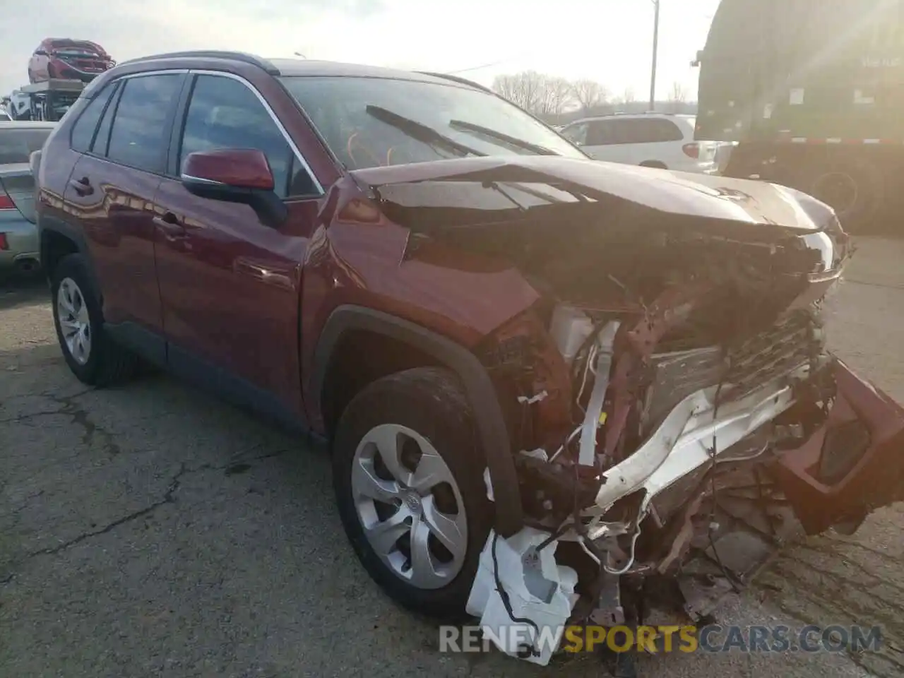 1 Photograph of a damaged car 2T3K1RFV4KW036396 TOYOTA RAV4 2019