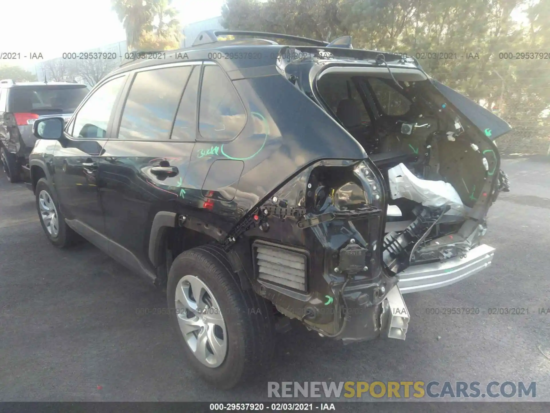 3 Photograph of a damaged car 2T3K1RFV5KC013324 TOYOTA RAV4 2019