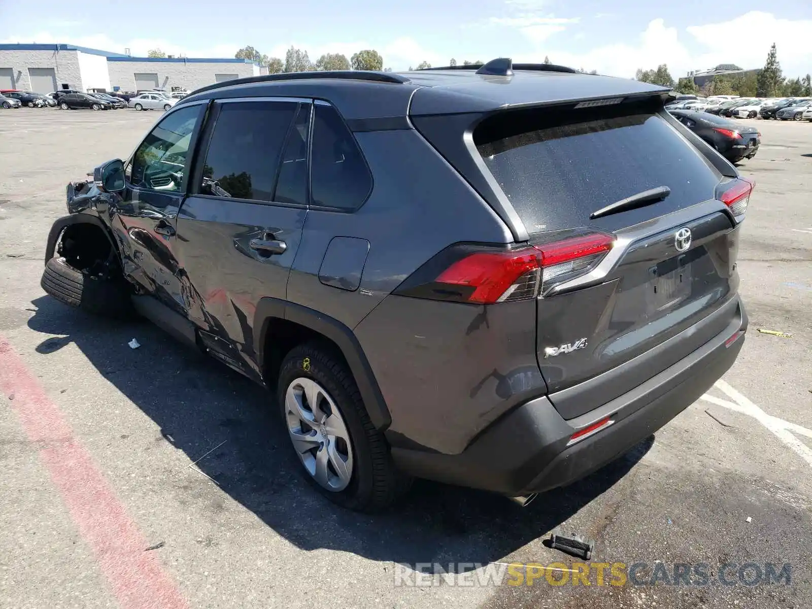 3 Photograph of a damaged car 2T3K1RFV5KC013825 TOYOTA RAV4 2019