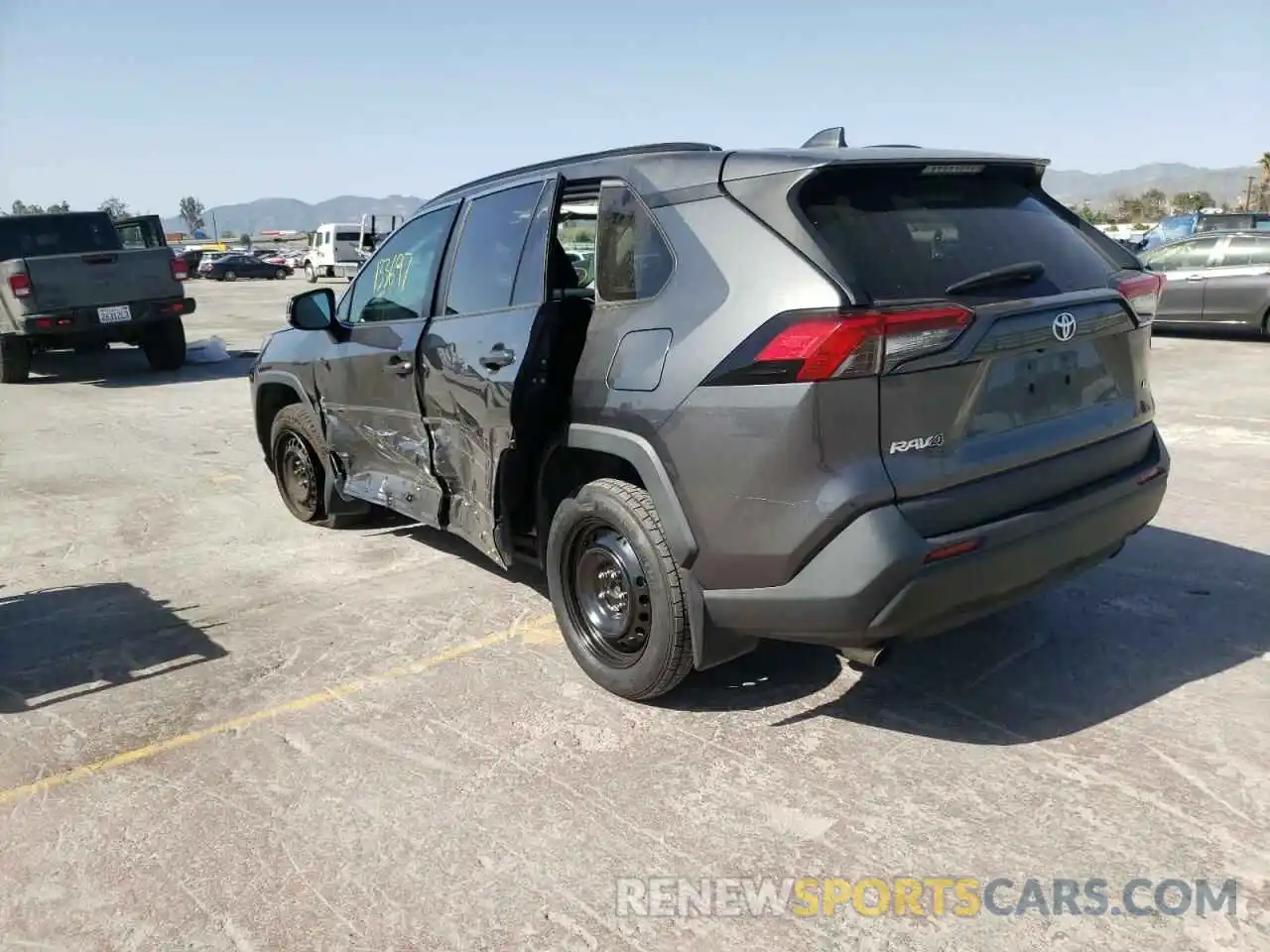 3 Photograph of a damaged car 2T3K1RFV5KC015476 TOYOTA RAV4 2019