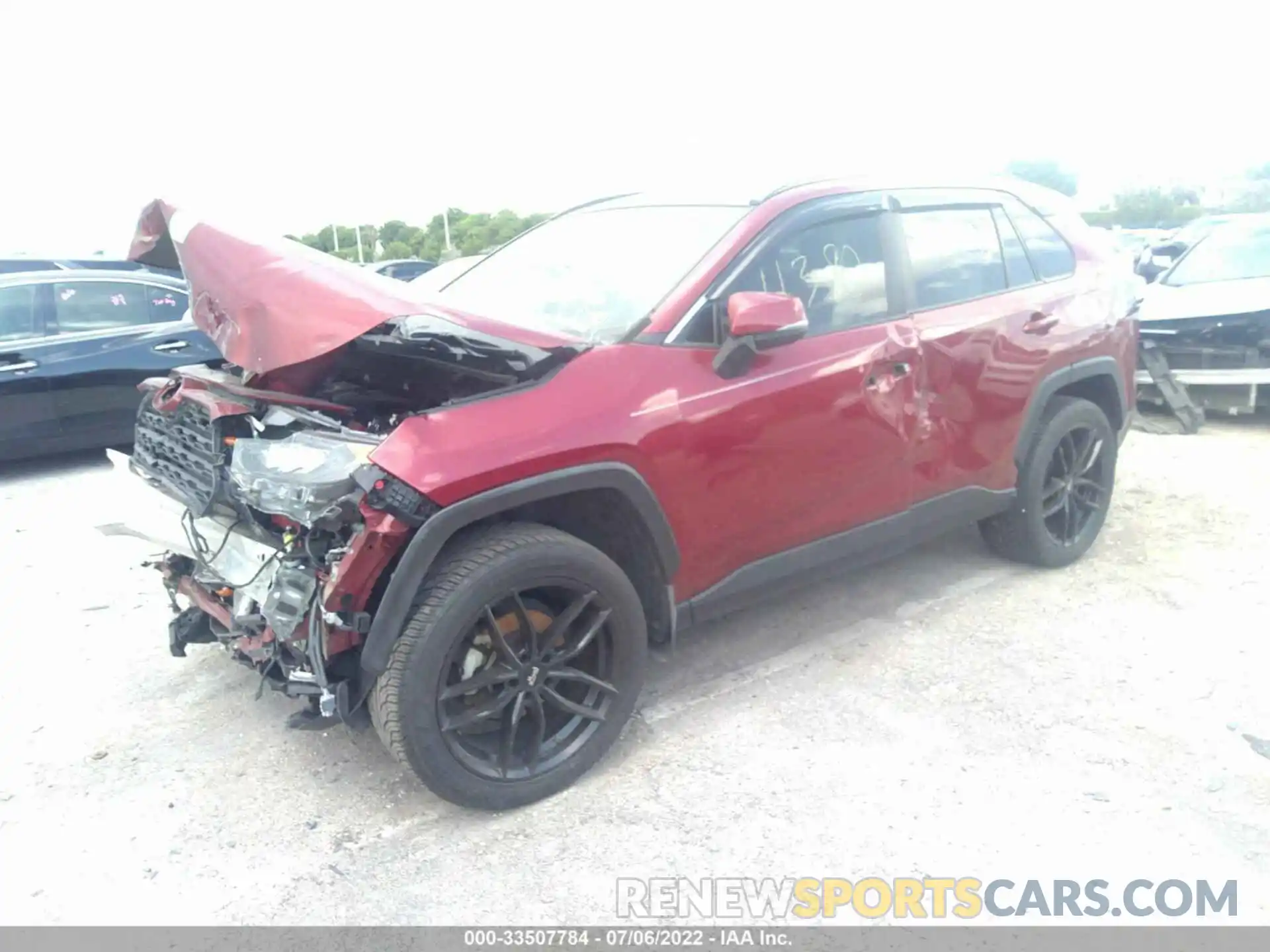 2 Photograph of a damaged car 2T3K1RFV5KW004380 TOYOTA RAV4 2019