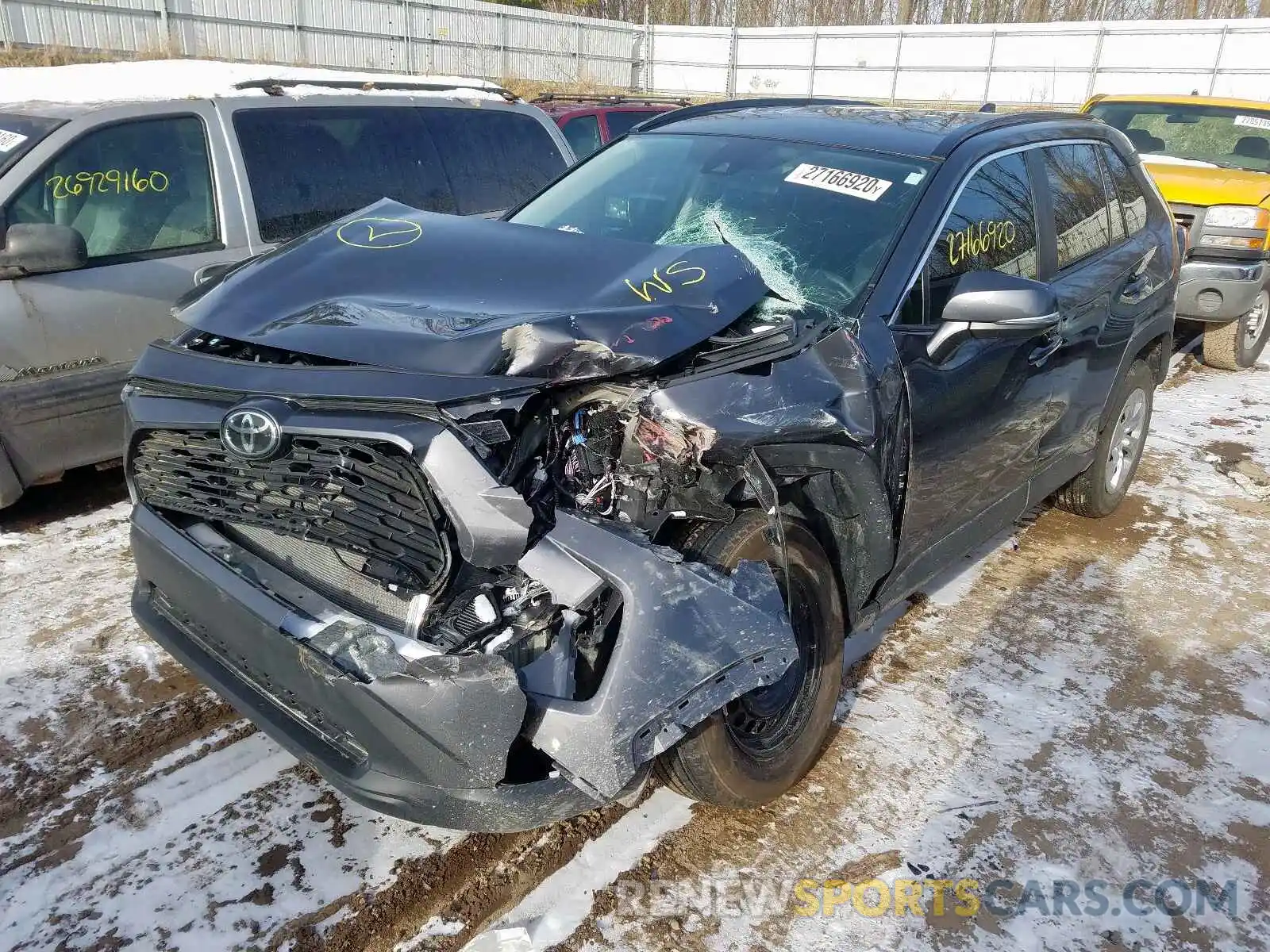 2 Photograph of a damaged car 2T3K1RFV5KW037900 TOYOTA RAV4 2019