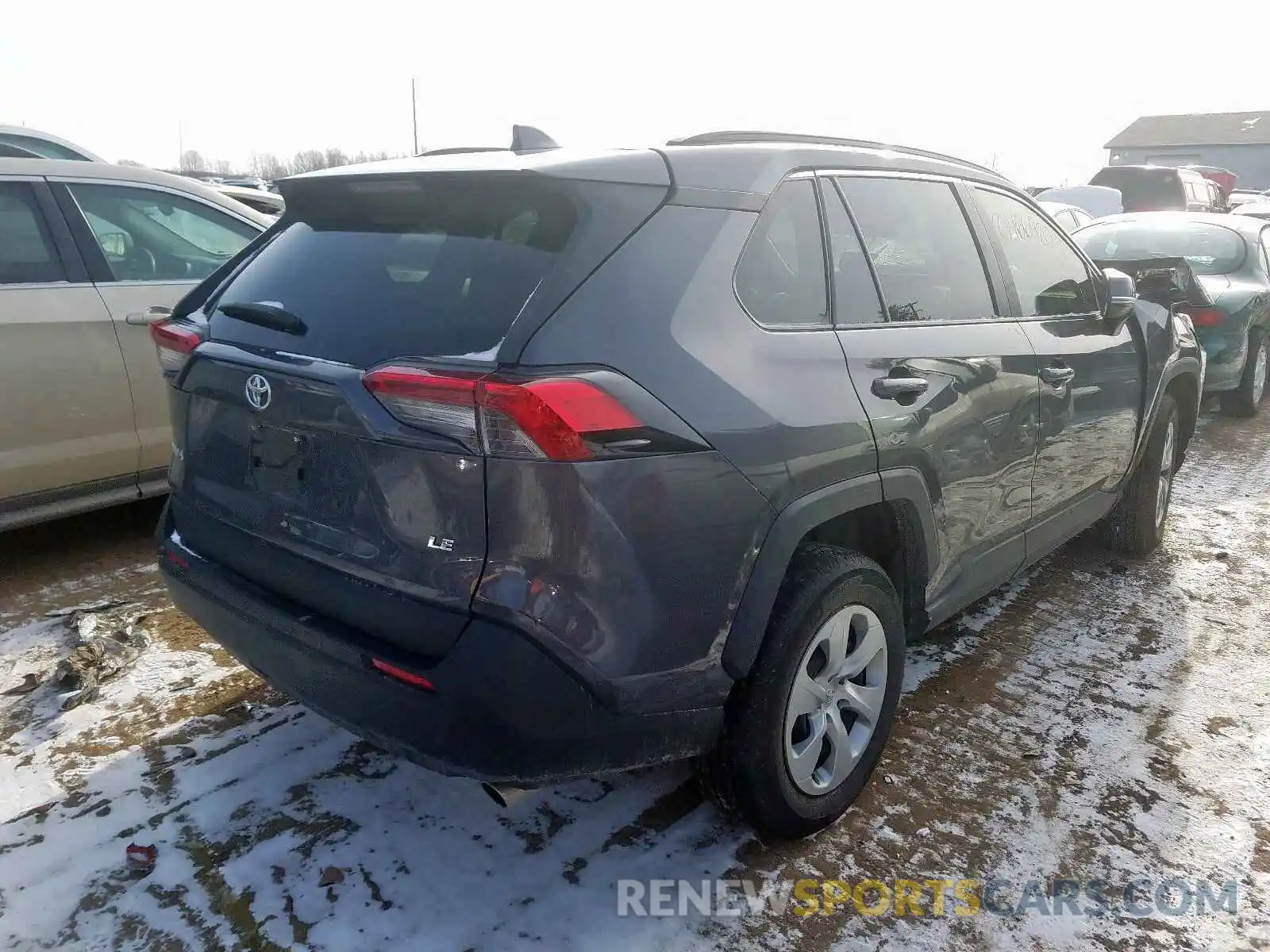 4 Photograph of a damaged car 2T3K1RFV5KW037900 TOYOTA RAV4 2019