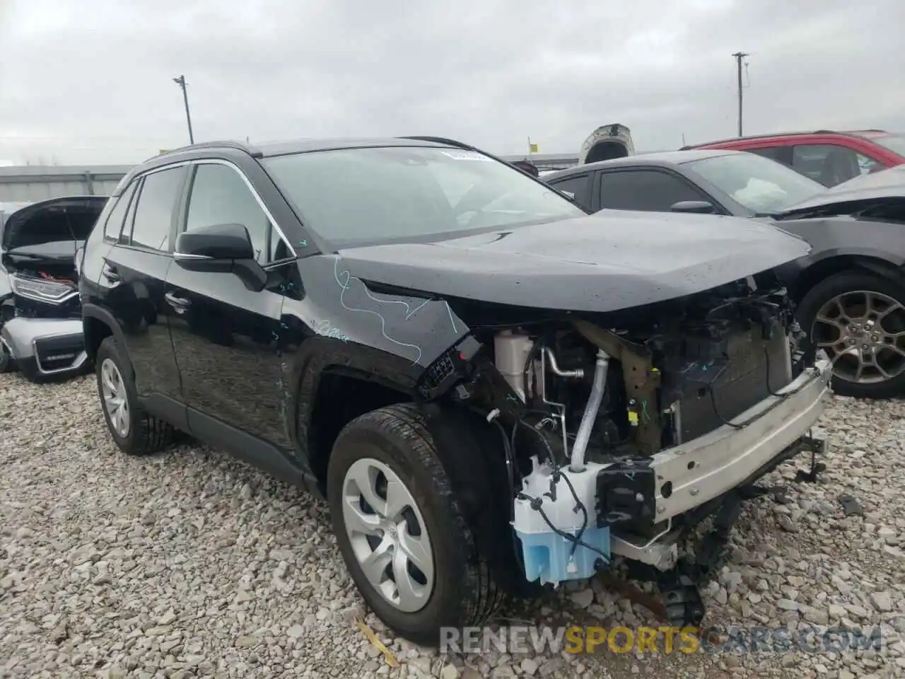 1 Photograph of a damaged car 2T3K1RFV5KW038187 TOYOTA RAV4 2019