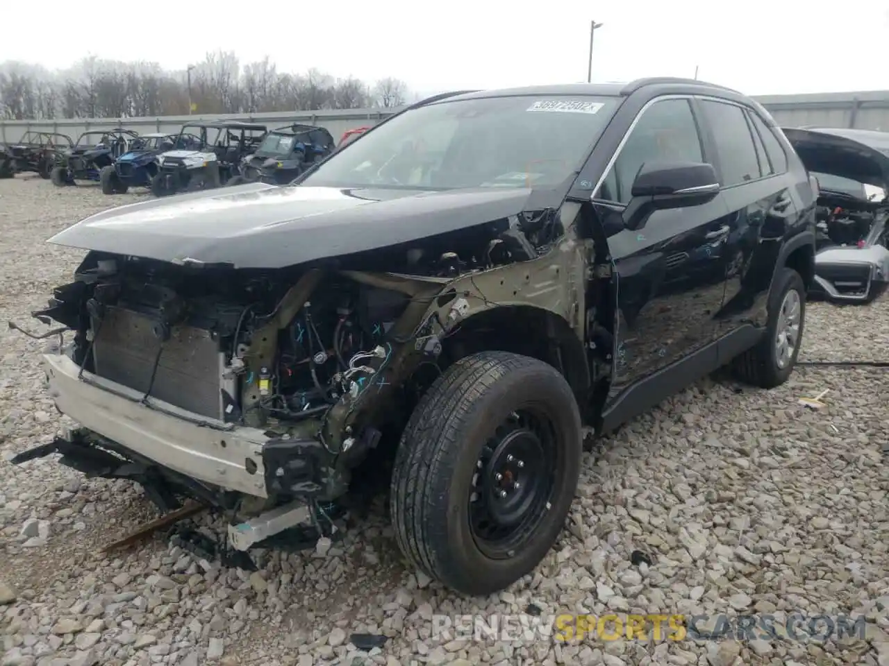 2 Photograph of a damaged car 2T3K1RFV5KW038187 TOYOTA RAV4 2019