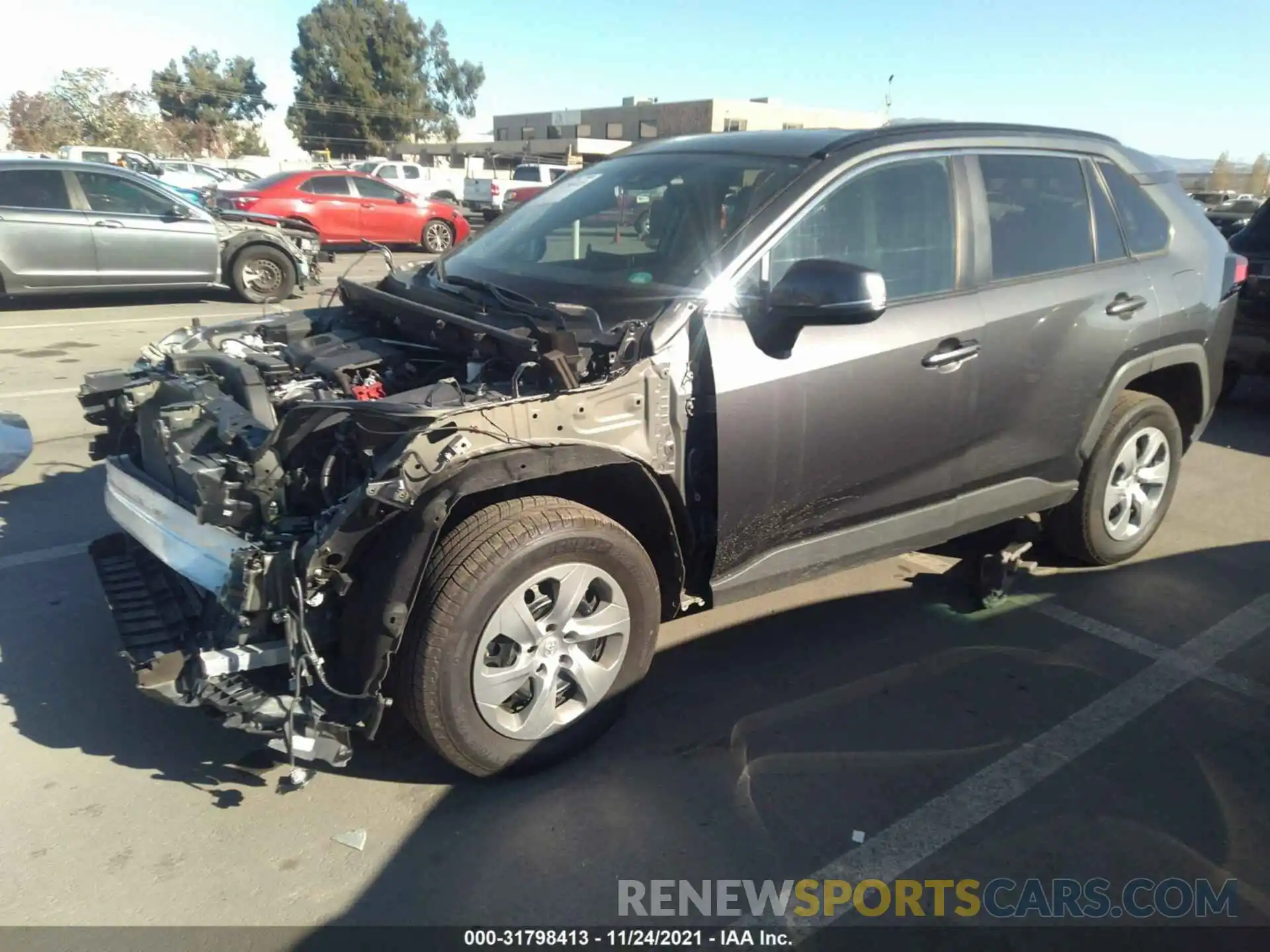 2 Photograph of a damaged car 2T3K1RFV6KW015873 TOYOTA RAV4 2019