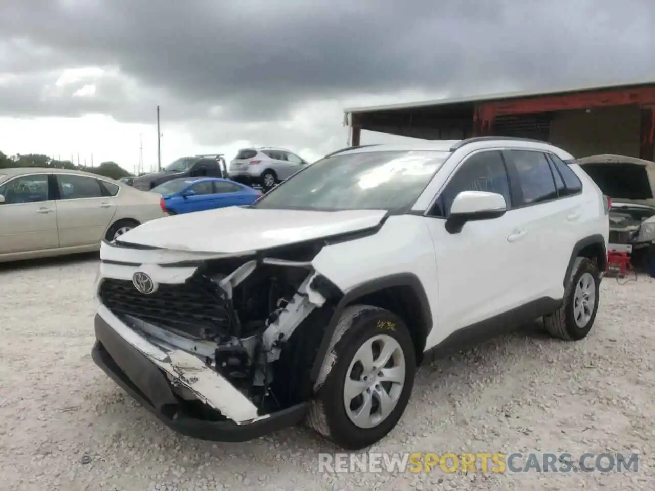 2 Photograph of a damaged car 2T3K1RFV6KW054382 TOYOTA RAV4 2019