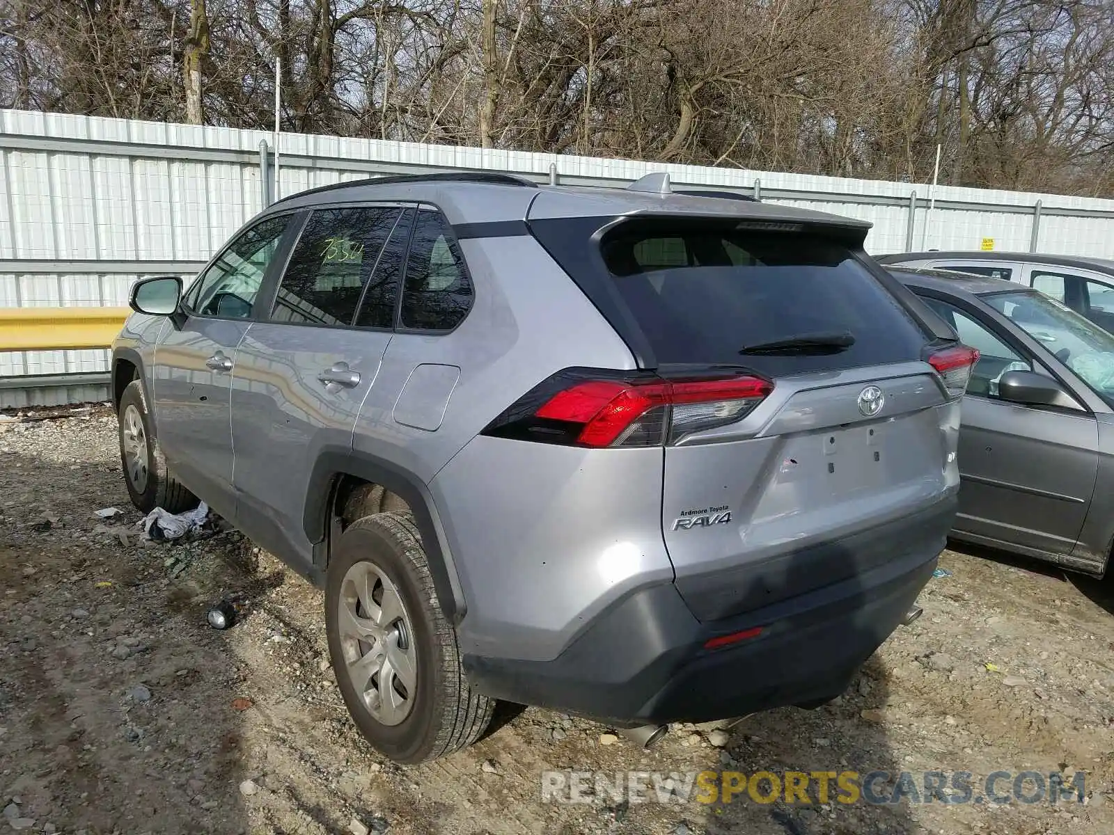 3 Photograph of a damaged car 2T3K1RFV7KC018458 TOYOTA RAV4 2019