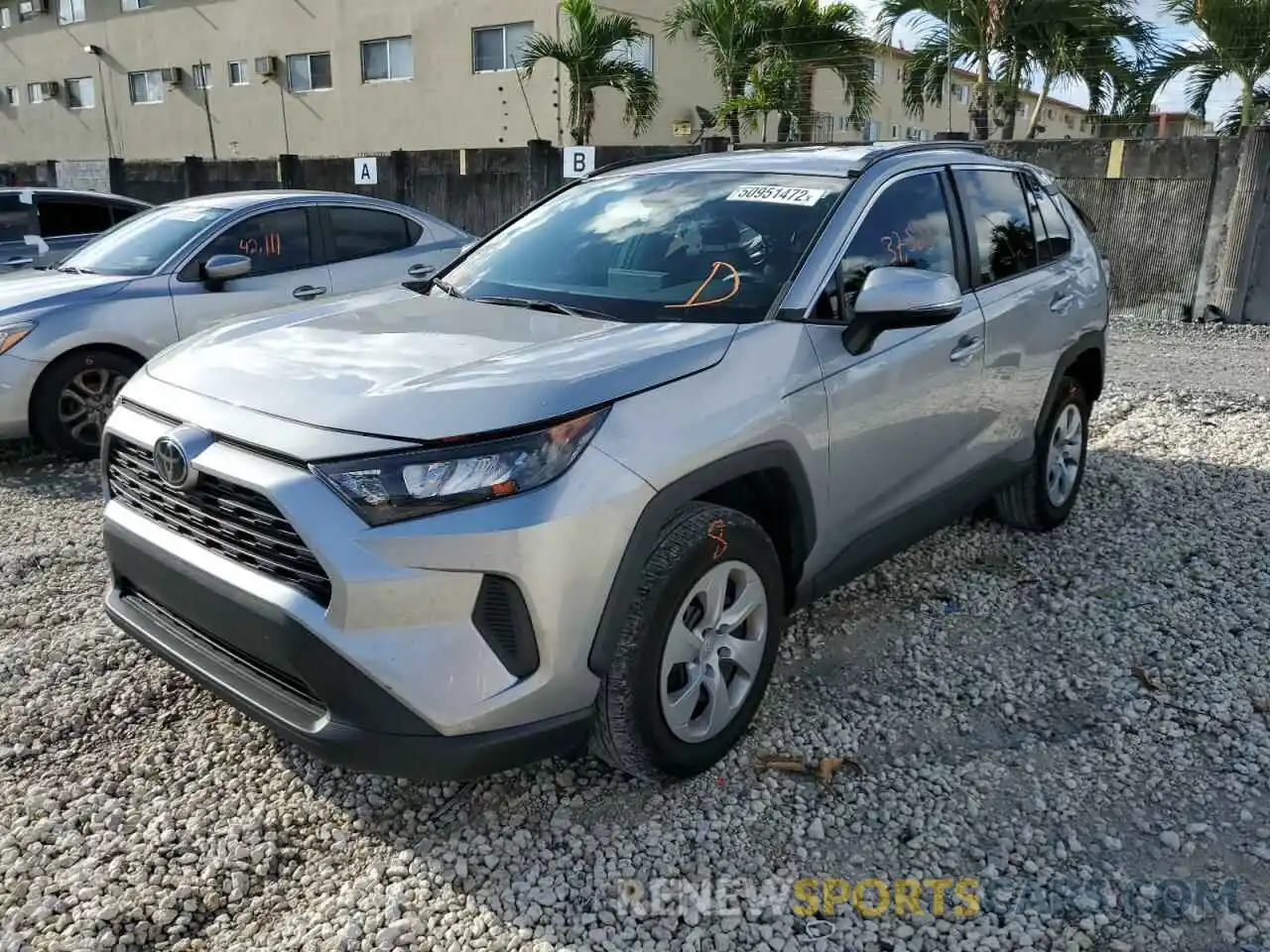 2 Photograph of a damaged car 2T3K1RFV7KW054083 TOYOTA RAV4 2019