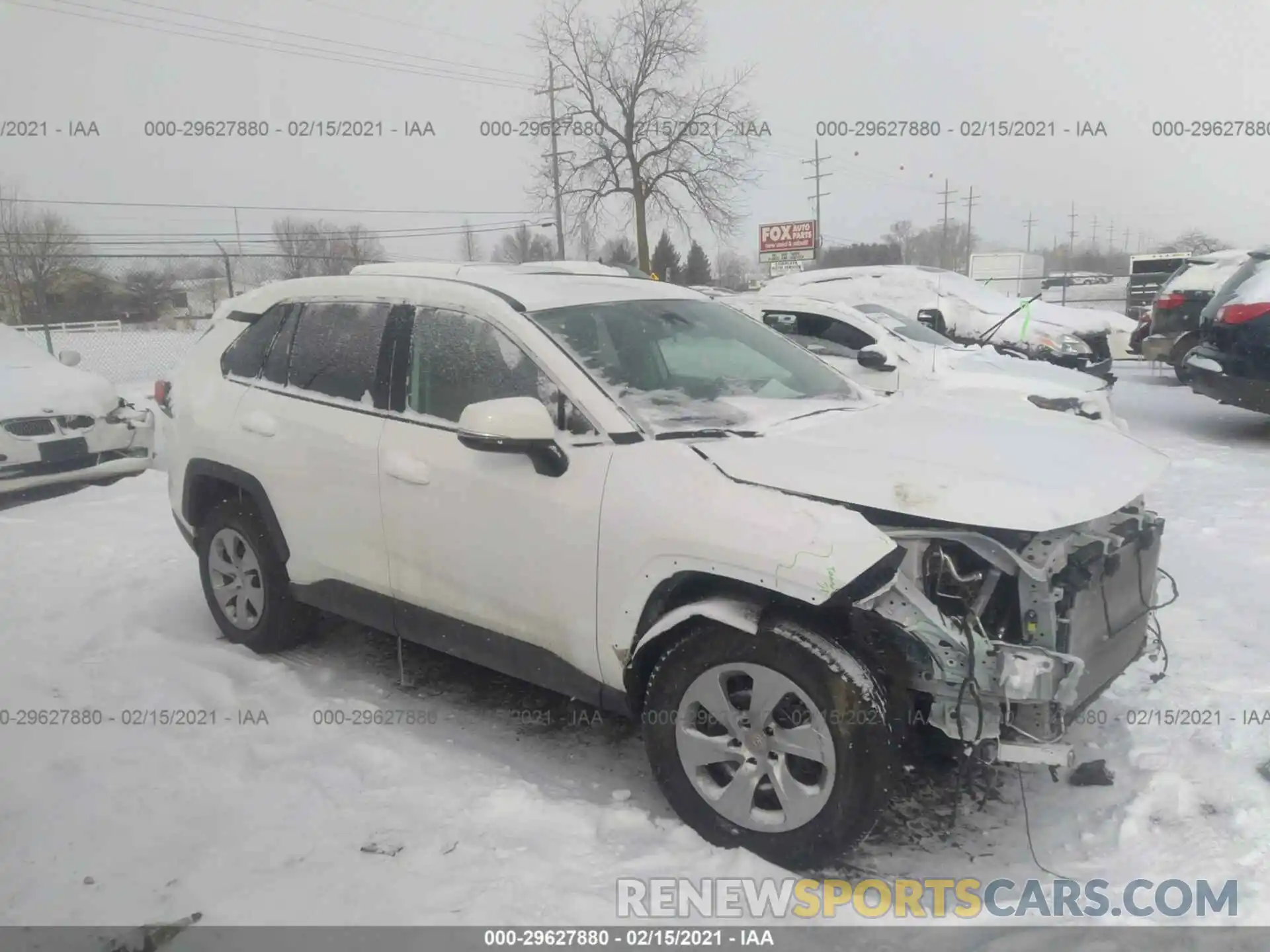 1 Photograph of a damaged car 2T3K1RFV7KW054259 TOYOTA RAV4 2019