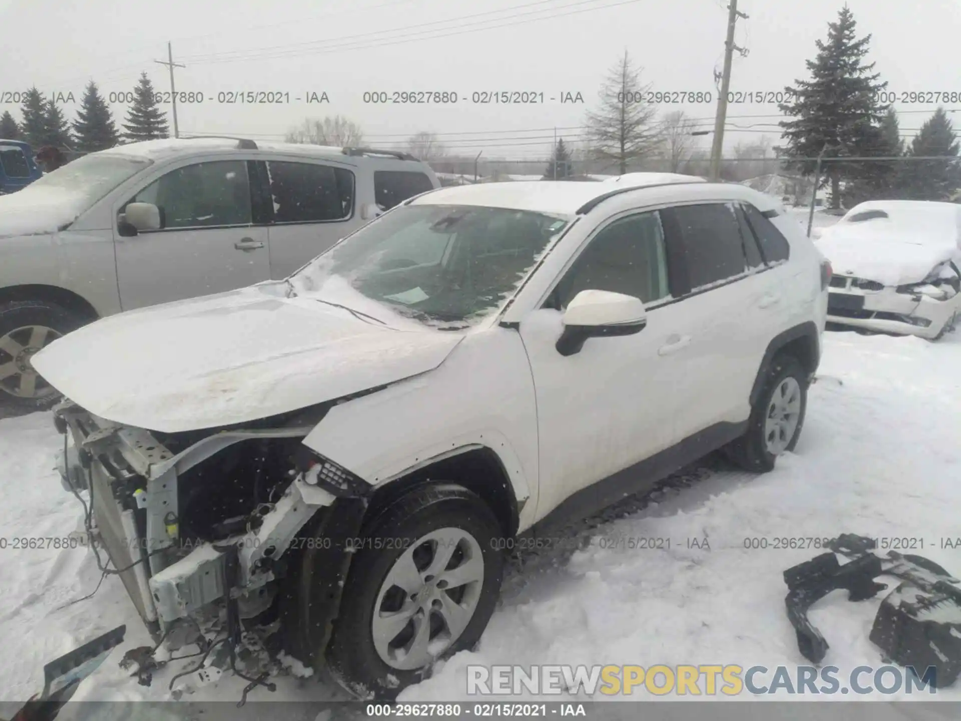 2 Photograph of a damaged car 2T3K1RFV7KW054259 TOYOTA RAV4 2019