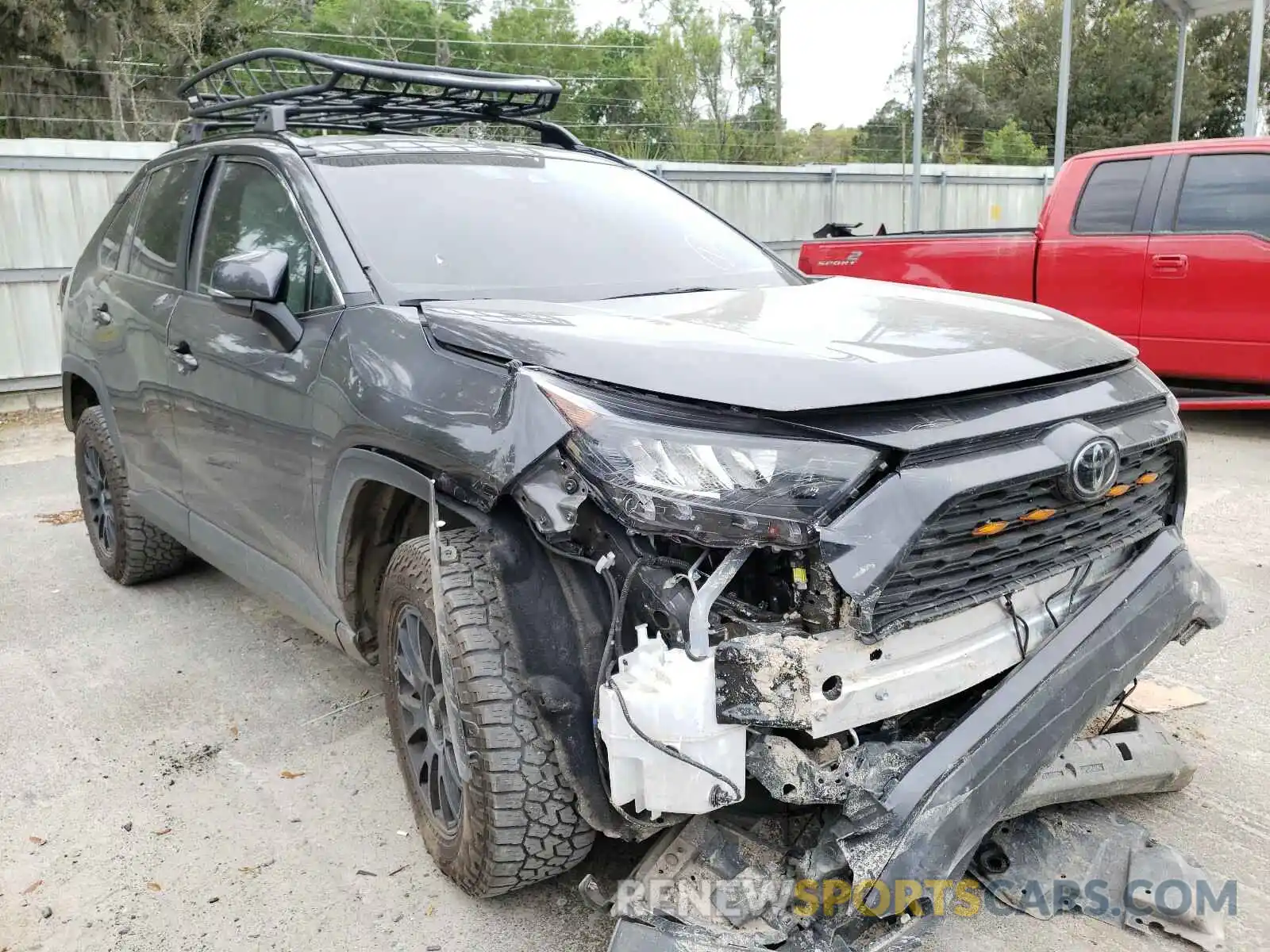 1 Photograph of a damaged car 2T3K1RFV8KC020381 TOYOTA RAV4 2019