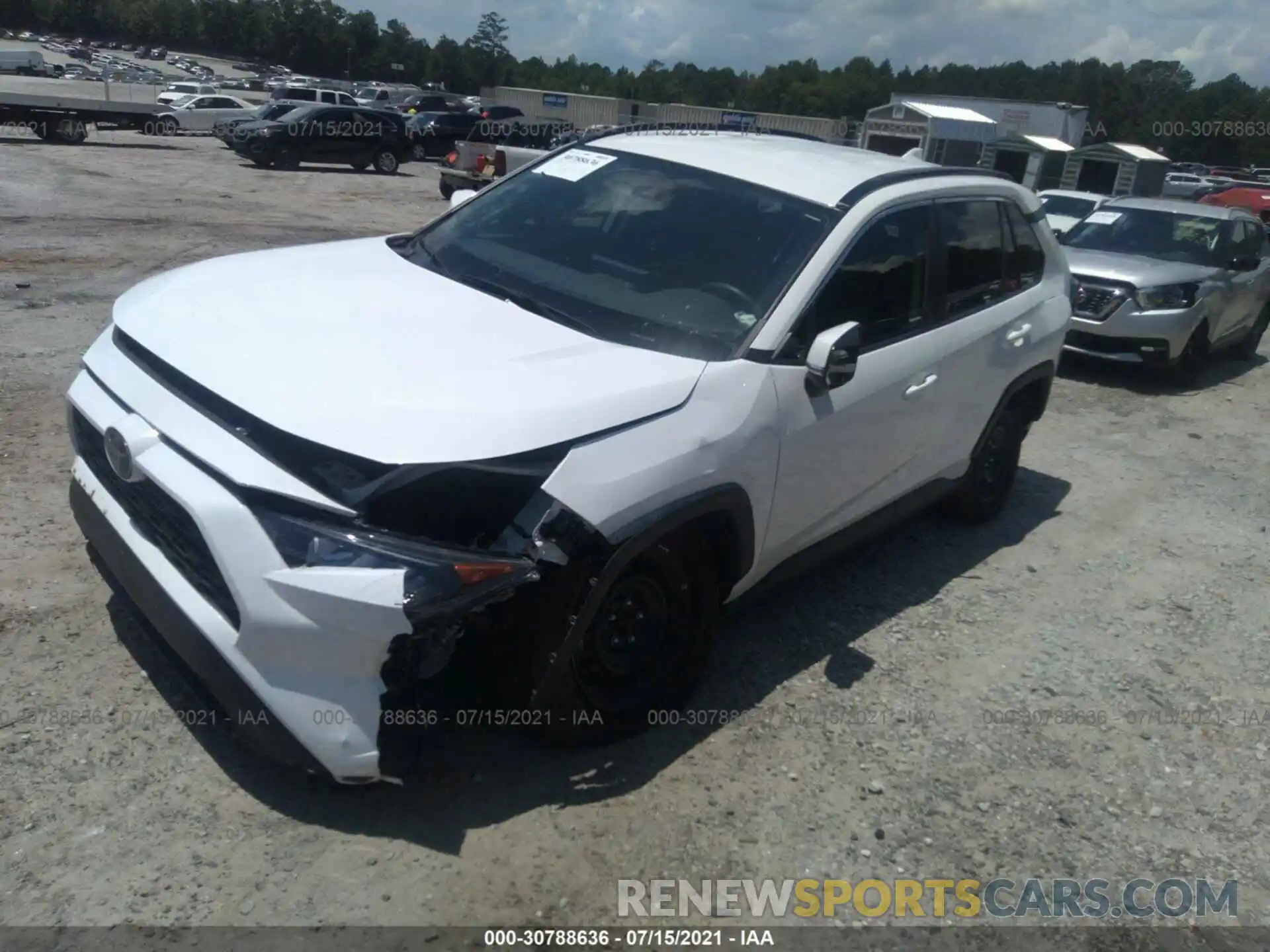 2 Photograph of a damaged car 2T3K1RFV8KW020931 TOYOTA RAV4 2019