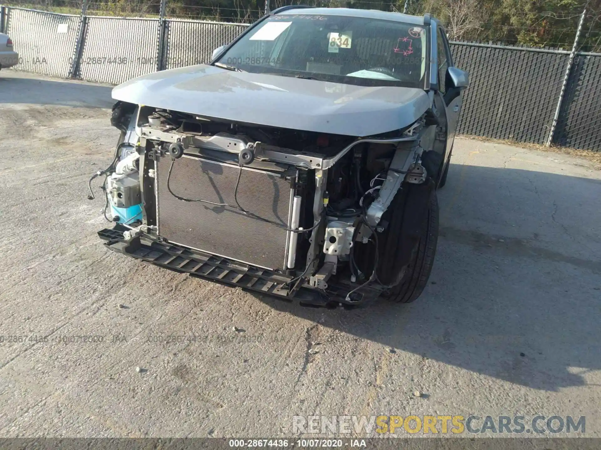 6 Фотография поврежденного автомобиля 2T3K1RFV8KW029614 TOYOTA RAV4 2019