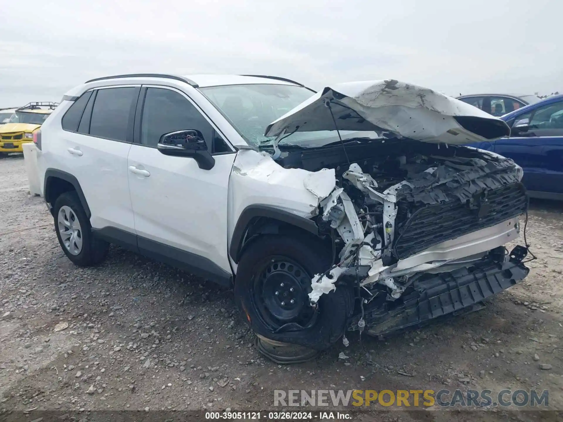 1 Photograph of a damaged car 2T3K1RFV8KW057395 TOYOTA RAV4 2019