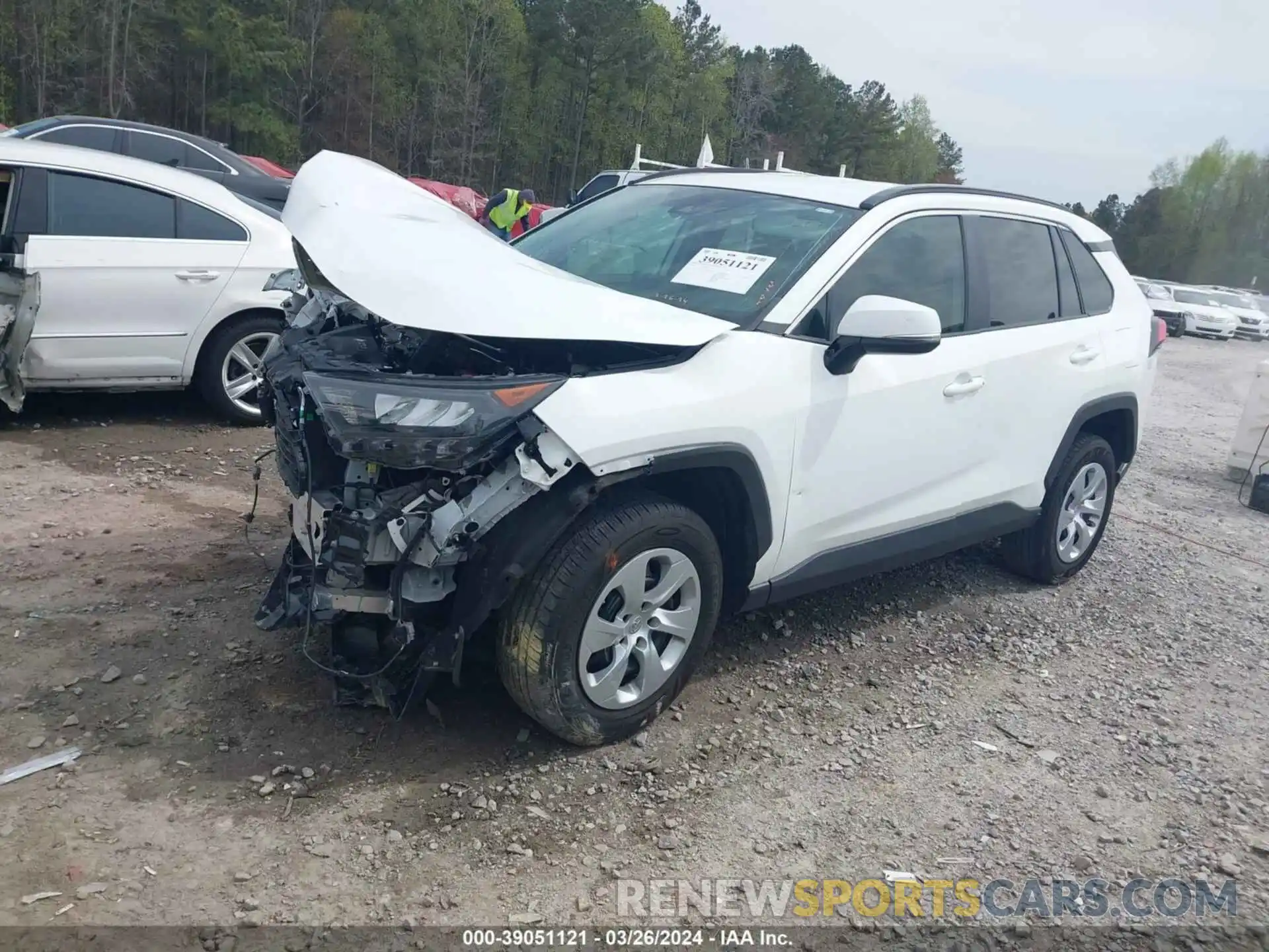 2 Photograph of a damaged car 2T3K1RFV8KW057395 TOYOTA RAV4 2019