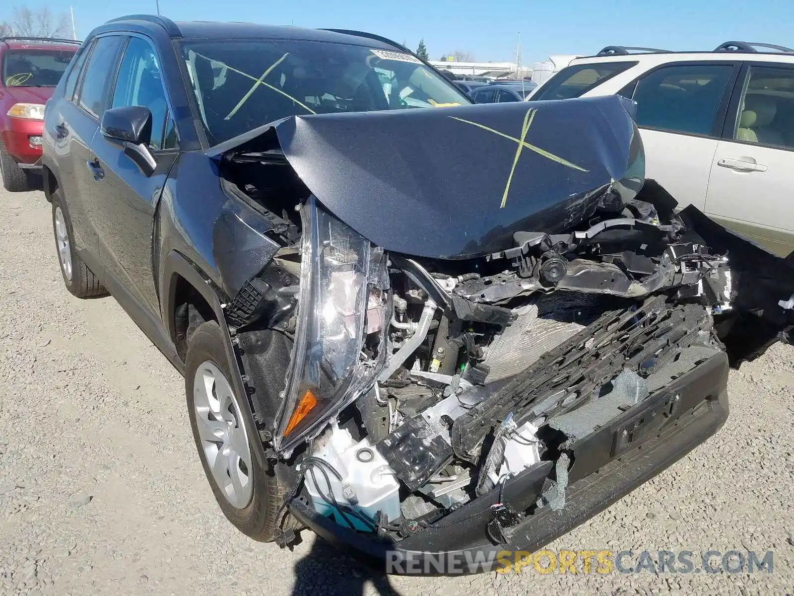 1 Photograph of a damaged car 2T3K1RFV9KC015920 TOYOTA RAV4 2019