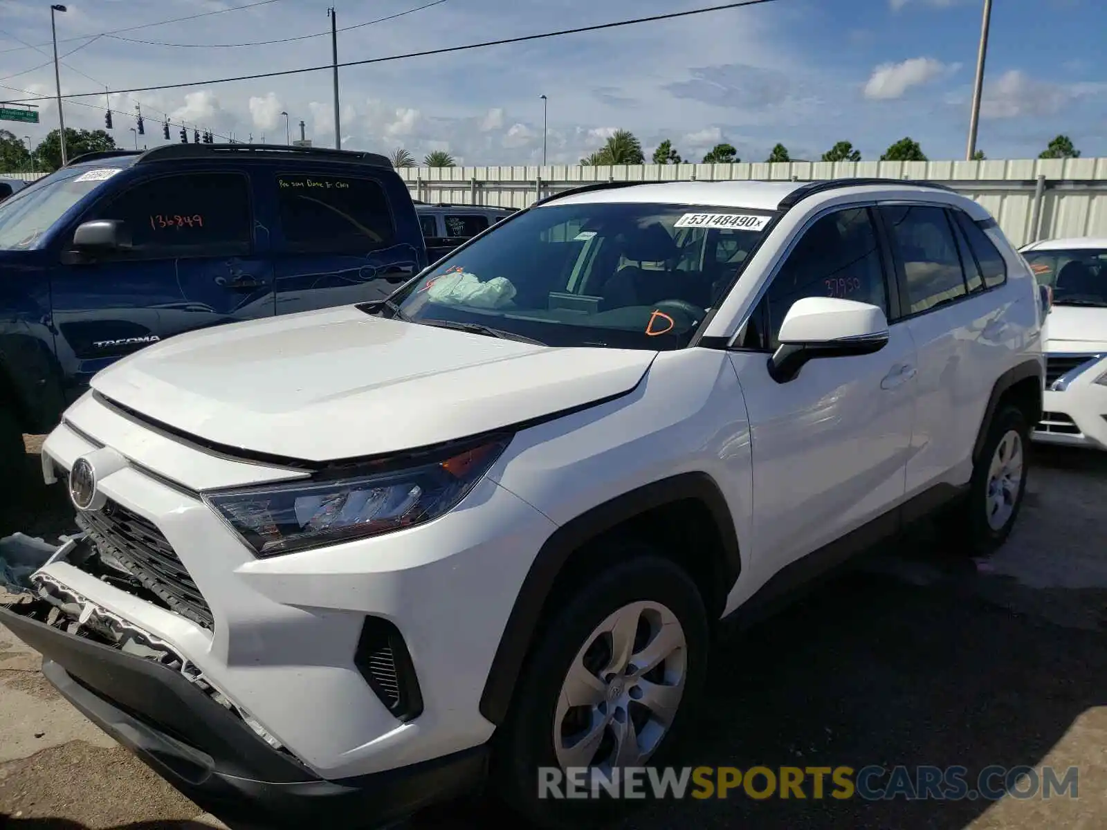 2 Photograph of a damaged car 2T3K1RFV9KC028683 TOYOTA RAV4 2019