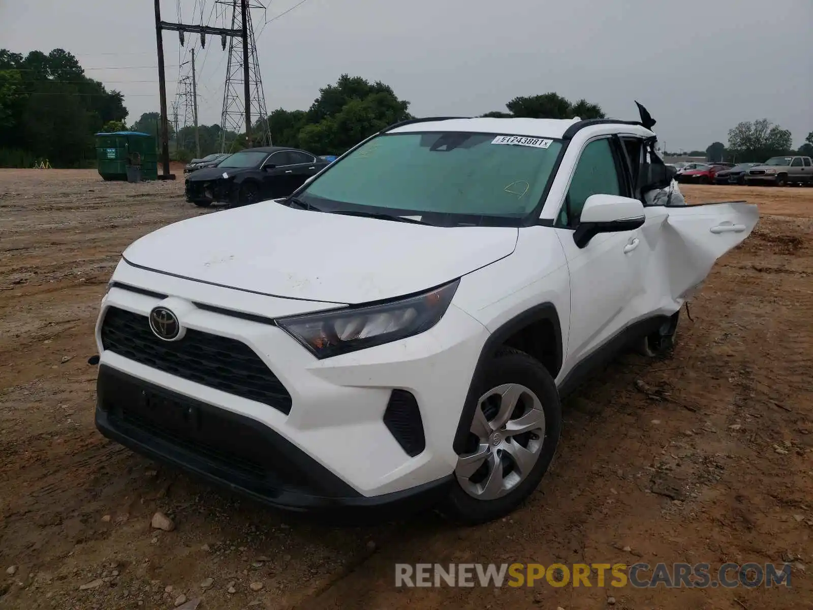 2 Photograph of a damaged car 2T3K1RFV9KW011753 TOYOTA RAV4 2019