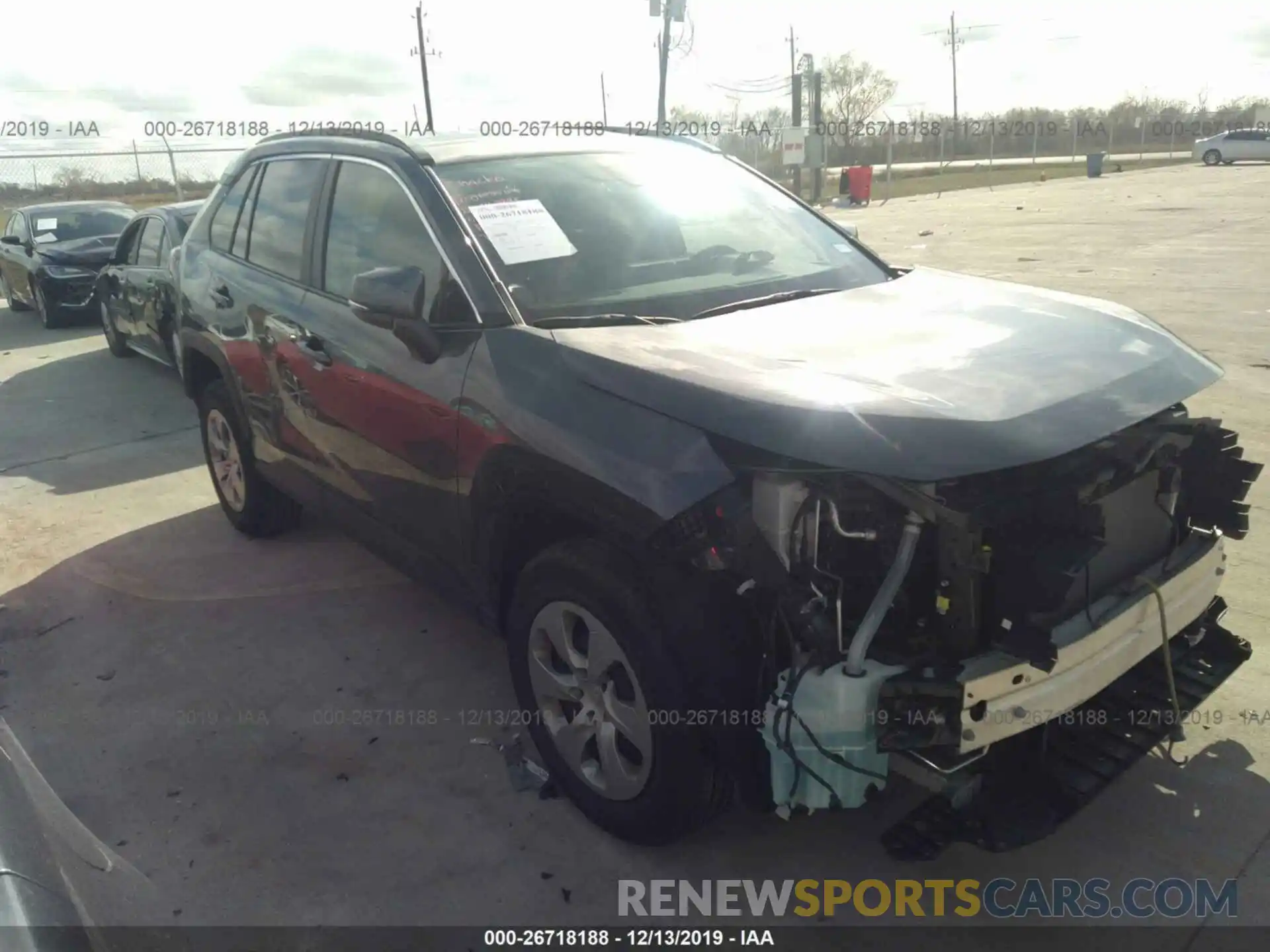 1 Photograph of a damaged car 2T3K1RFV9KW028259 TOYOTA RAV4 2019