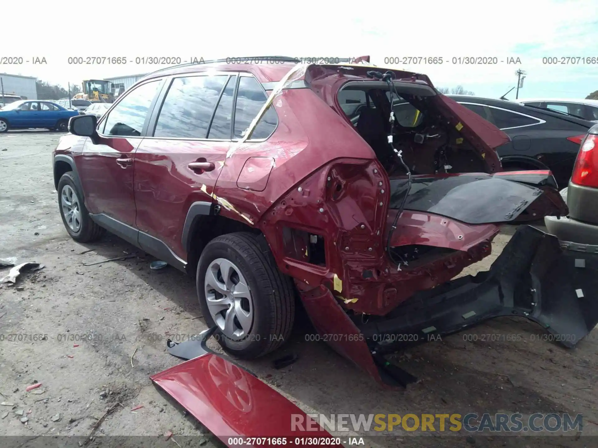 3 Photograph of a damaged car 2T3K1RFV9KW037673 TOYOTA RAV4 2019