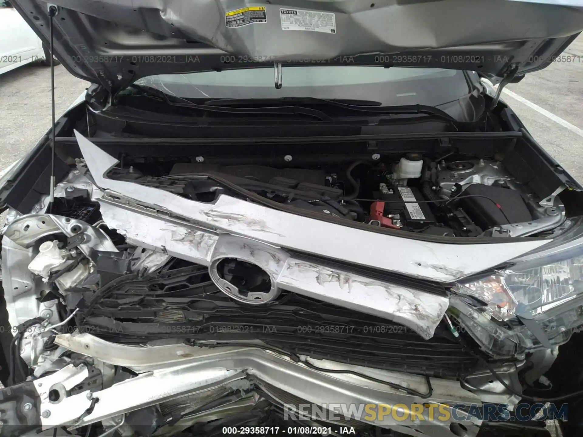 10 Фотография поврежденного автомобиля 2T3K1RFV9KW053274 TOYOTA RAV4 2019