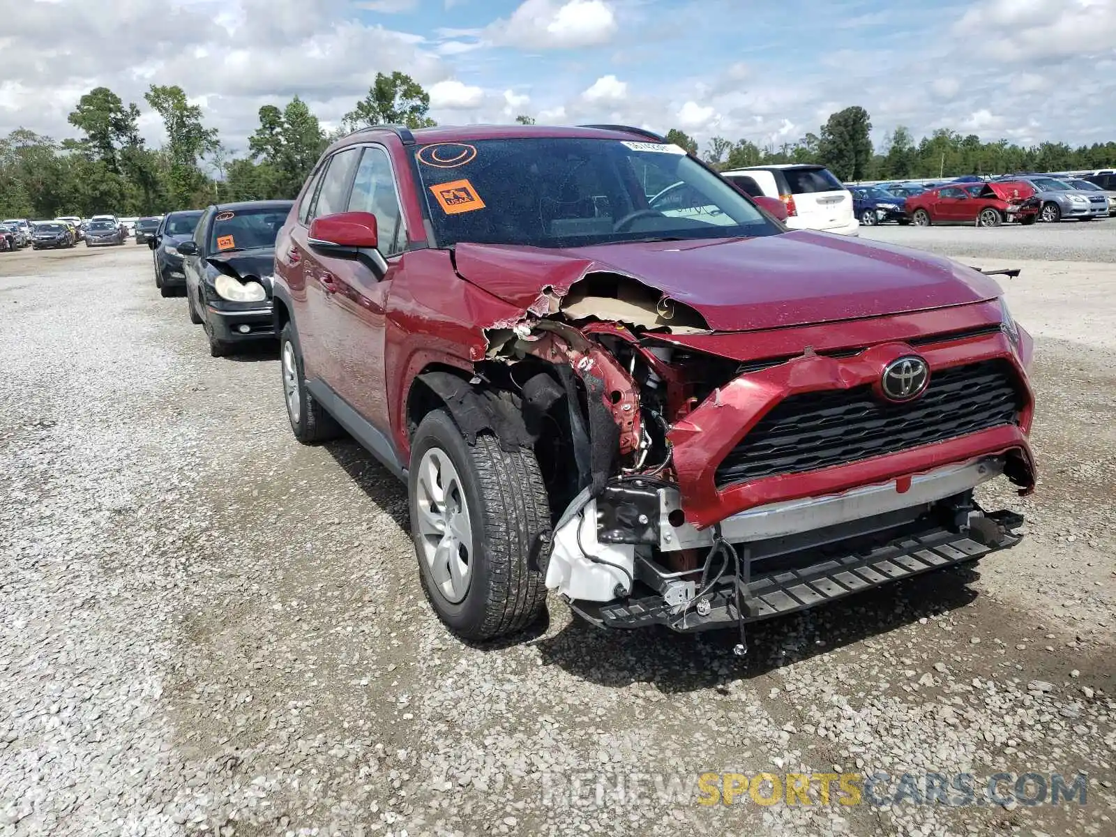 1 Photograph of a damaged car 2T3K1RFVXKC004814 TOYOTA RAV4 2019