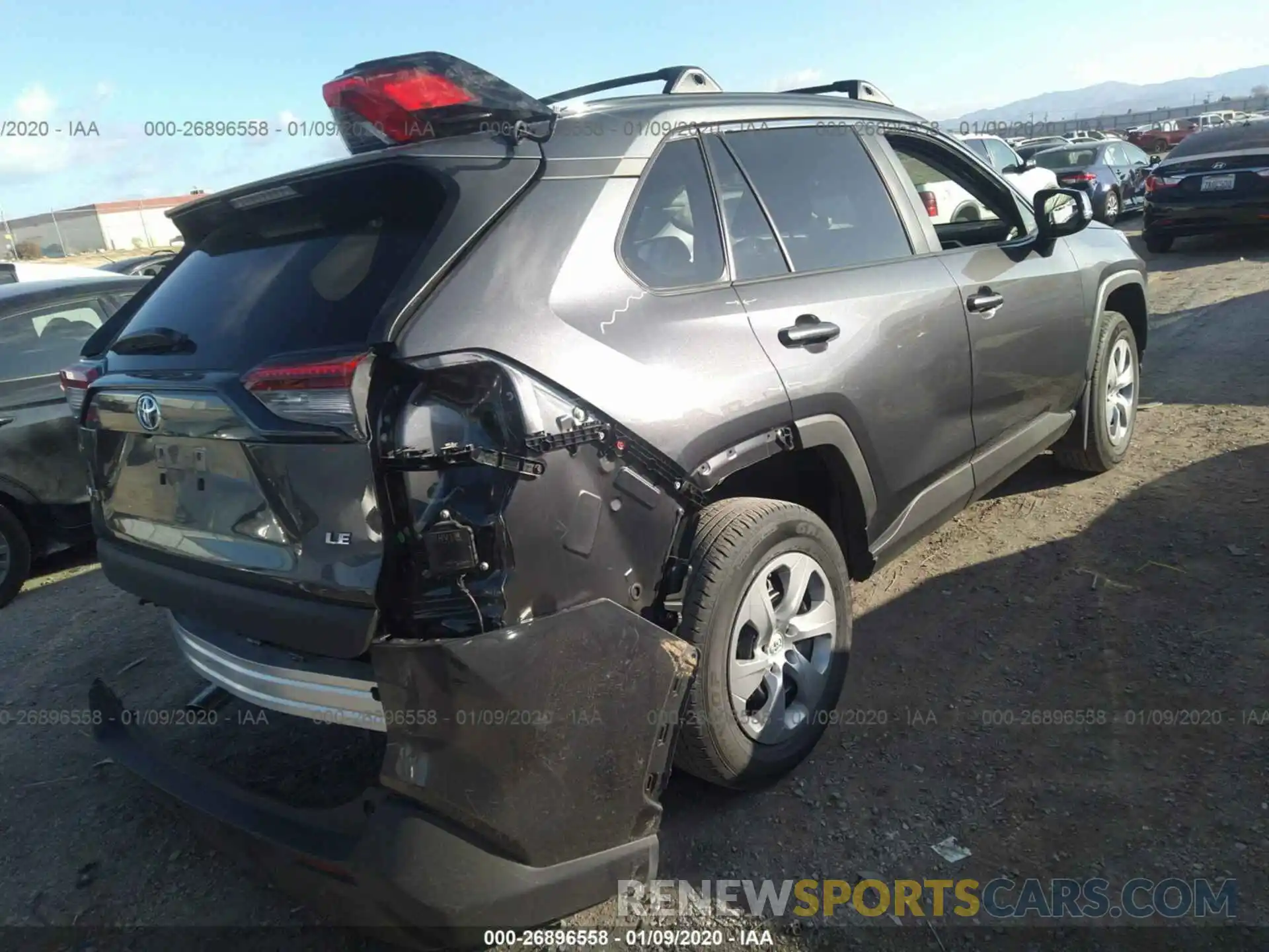 4 Фотография поврежденного автомобиля 2T3K1RFVXKC007356 TOYOTA RAV4 2019