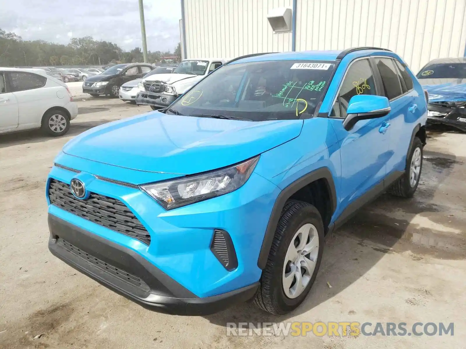 2 Photograph of a damaged car 2T3K1RFVXKC029874 TOYOTA RAV4 2019