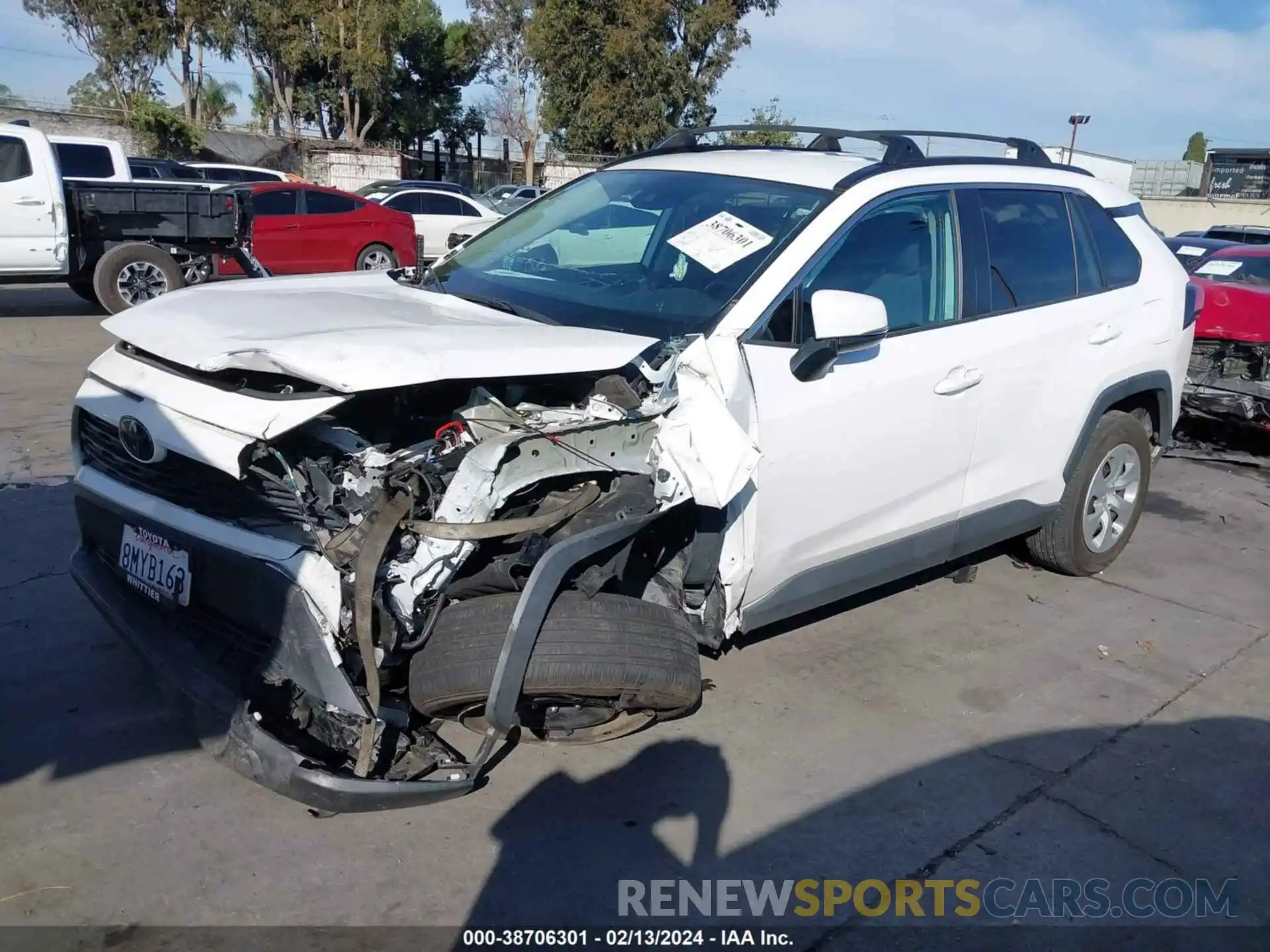 2 Photograph of a damaged car 2T3K1RFVXKW019263 TOYOTA RAV4 2019