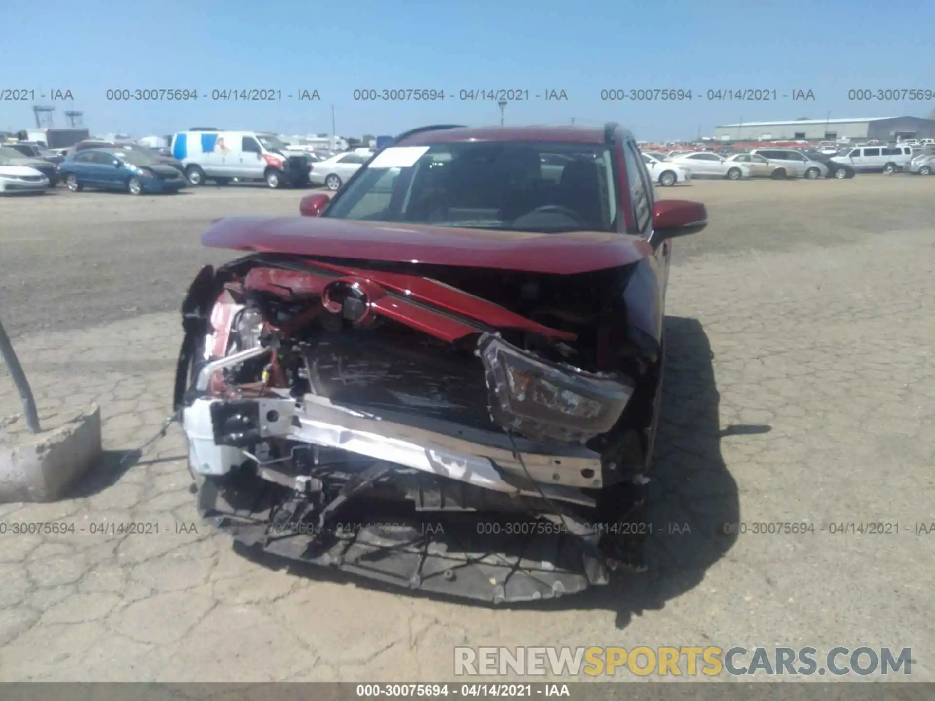 6 Photograph of a damaged car 2T3K1RFVXKW019344 TOYOTA RAV4 2019