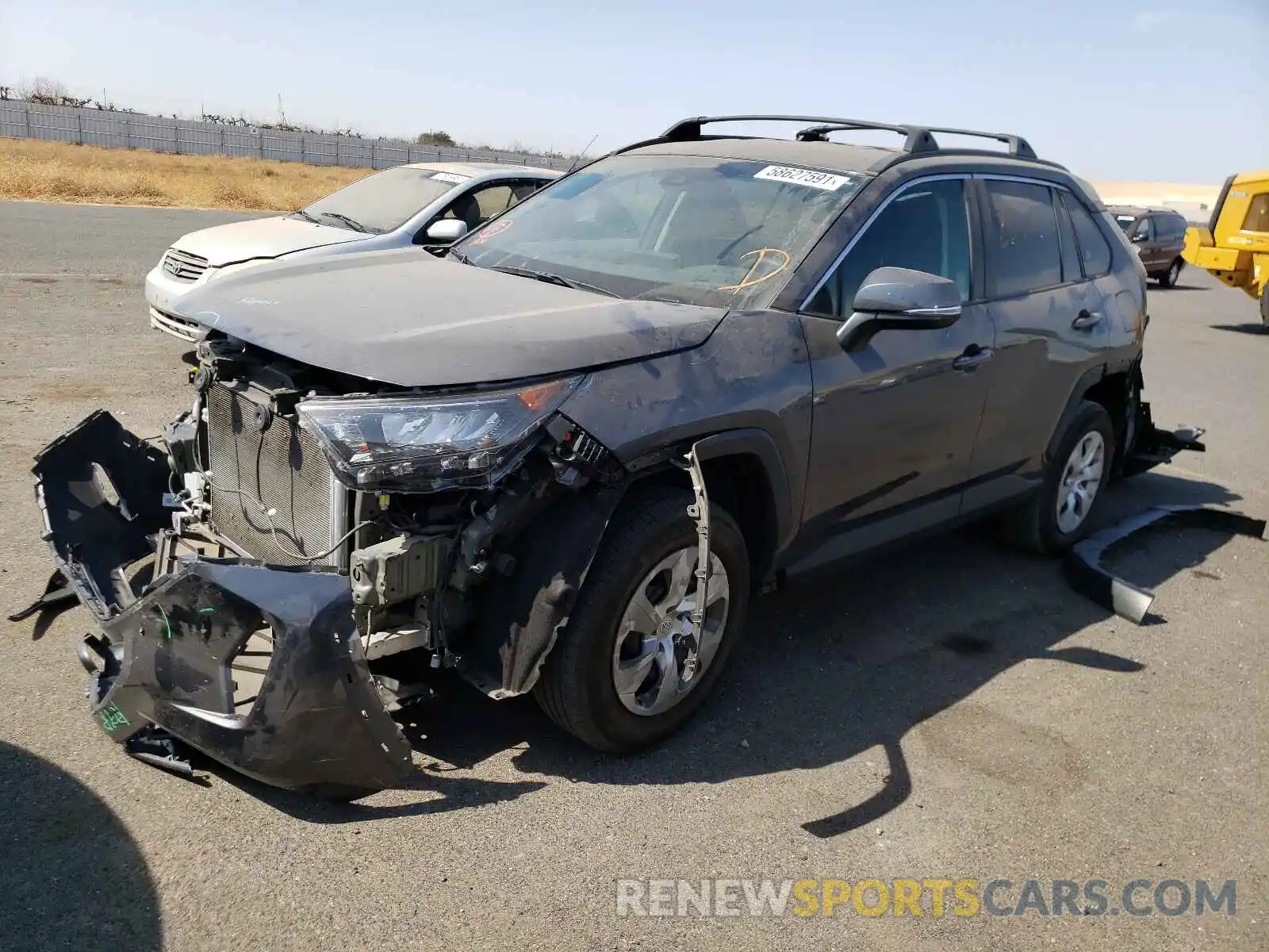 2 Photograph of a damaged car 2T3K1RFVXKW033695 TOYOTA RAV4 2019