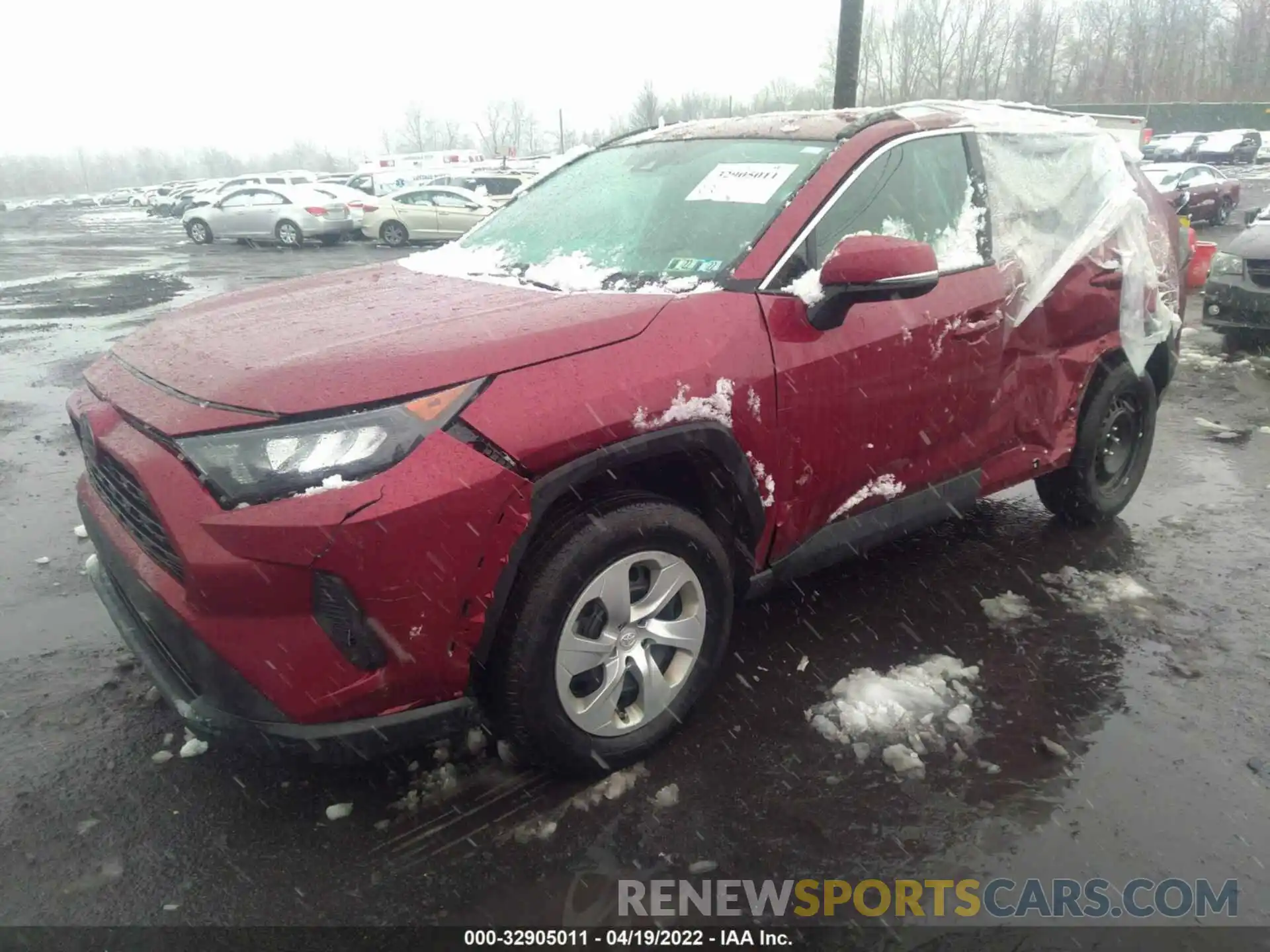 2 Photograph of a damaged car 2T3K1RFVXKW033714 TOYOTA RAV4 2019