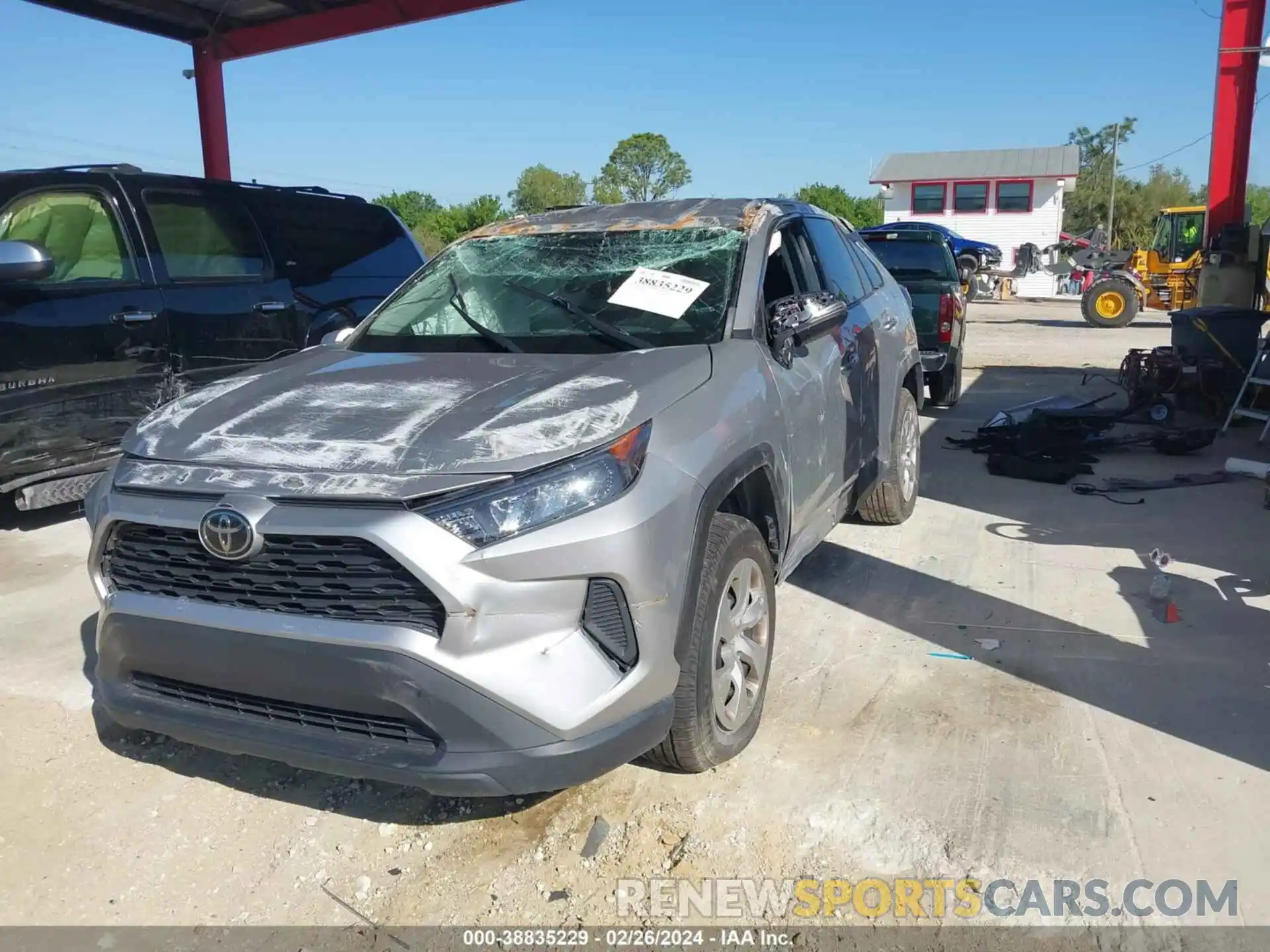 2 Photograph of a damaged car 2T3K1RFVXKW037410 TOYOTA RAV4 2019