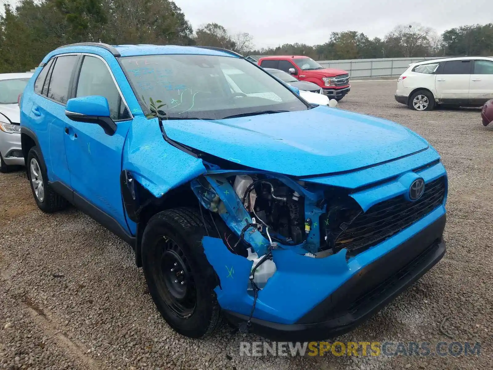 1 Photograph of a damaged car 2T3K1RFVXKW037889 TOYOTA RAV4 2019