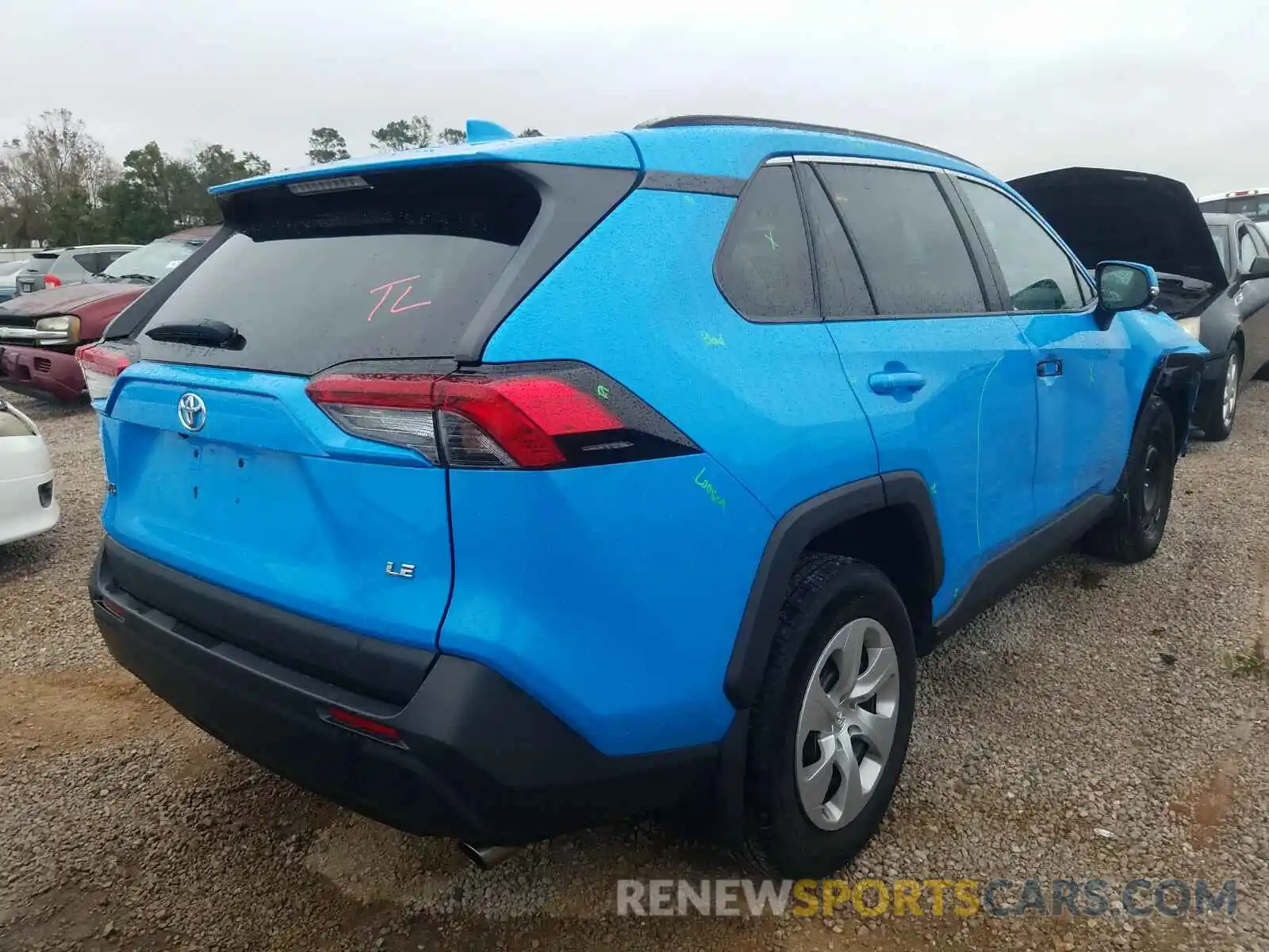 4 Фотография поврежденного автомобиля 2T3K1RFVXKW037889 TOYOTA RAV4 2019