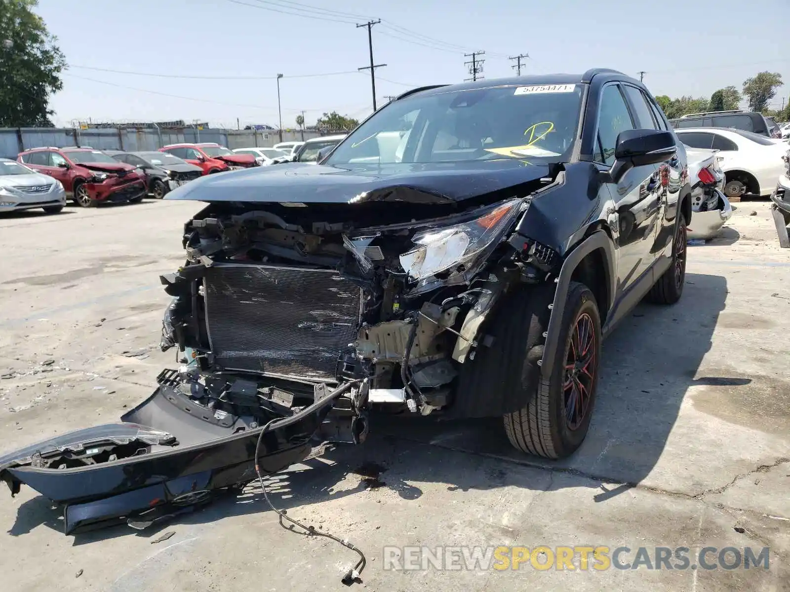 2 Photograph of a damaged car 2T3K1RFVXKW051808 TOYOTA RAV4 2019