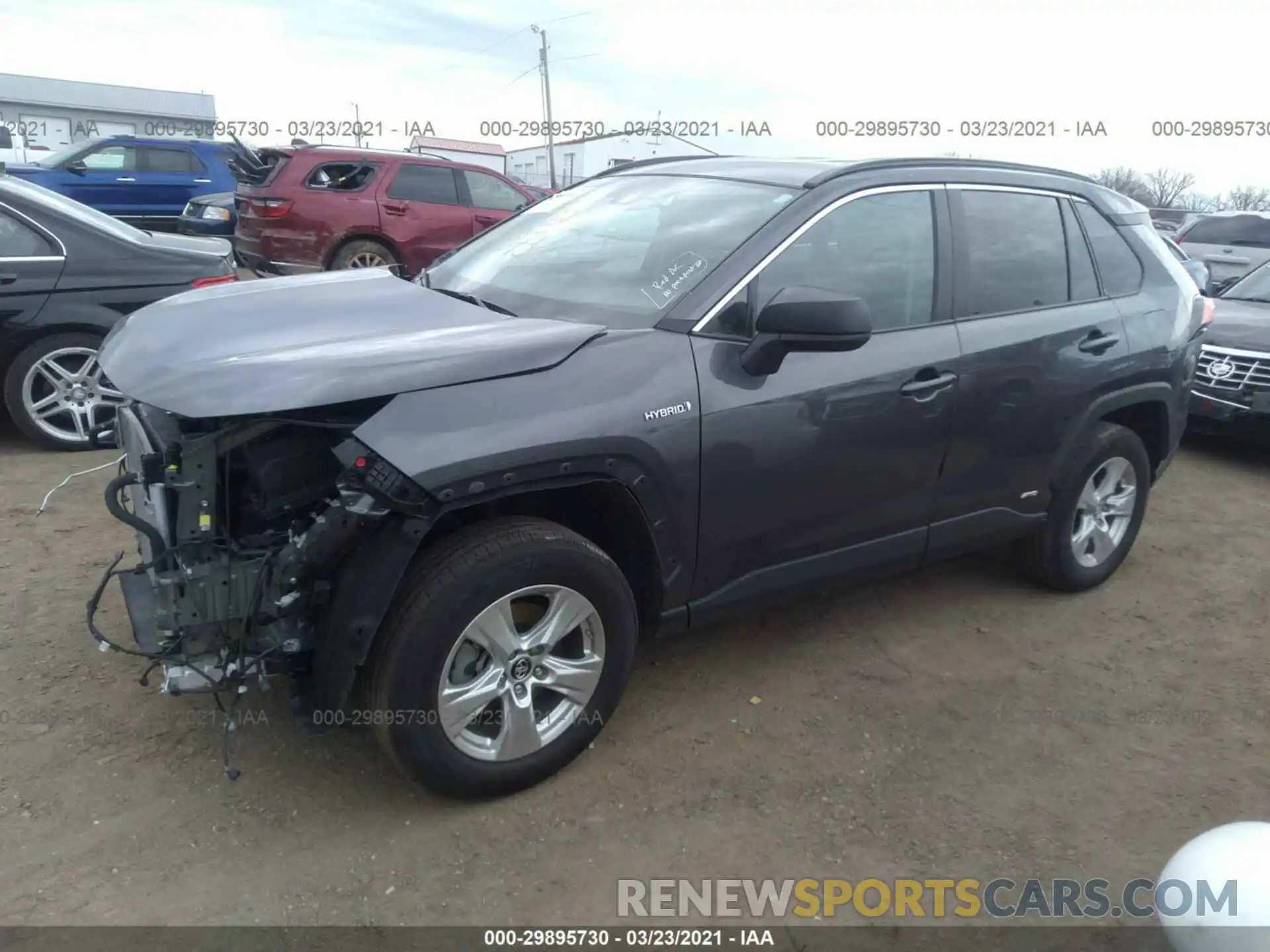 2 Photograph of a damaged car 2T3LWRFV0KW012926 TOYOTA RAV4 2019