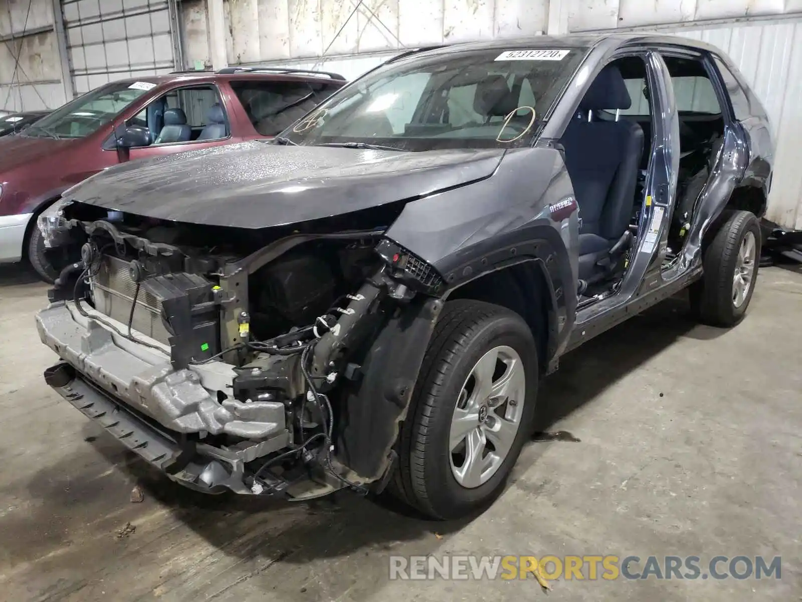 2 Photograph of a damaged car 2T3LWRFV1KW021196 TOYOTA RAV4 2019