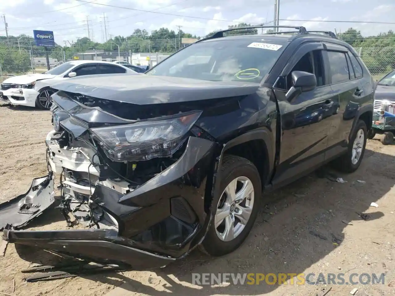 2 Photograph of a damaged car 2T3LWRFV2KW008473 TOYOTA RAV4 2019