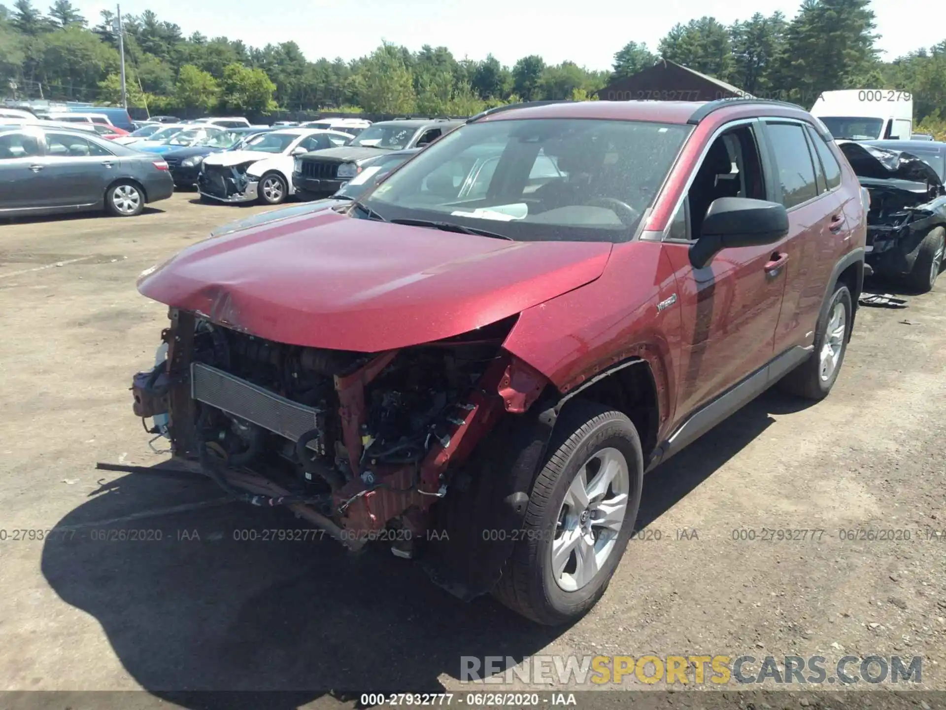 2 Photograph of a damaged car 2T3LWRFV2KW016783 TOYOTA RAV4 2019