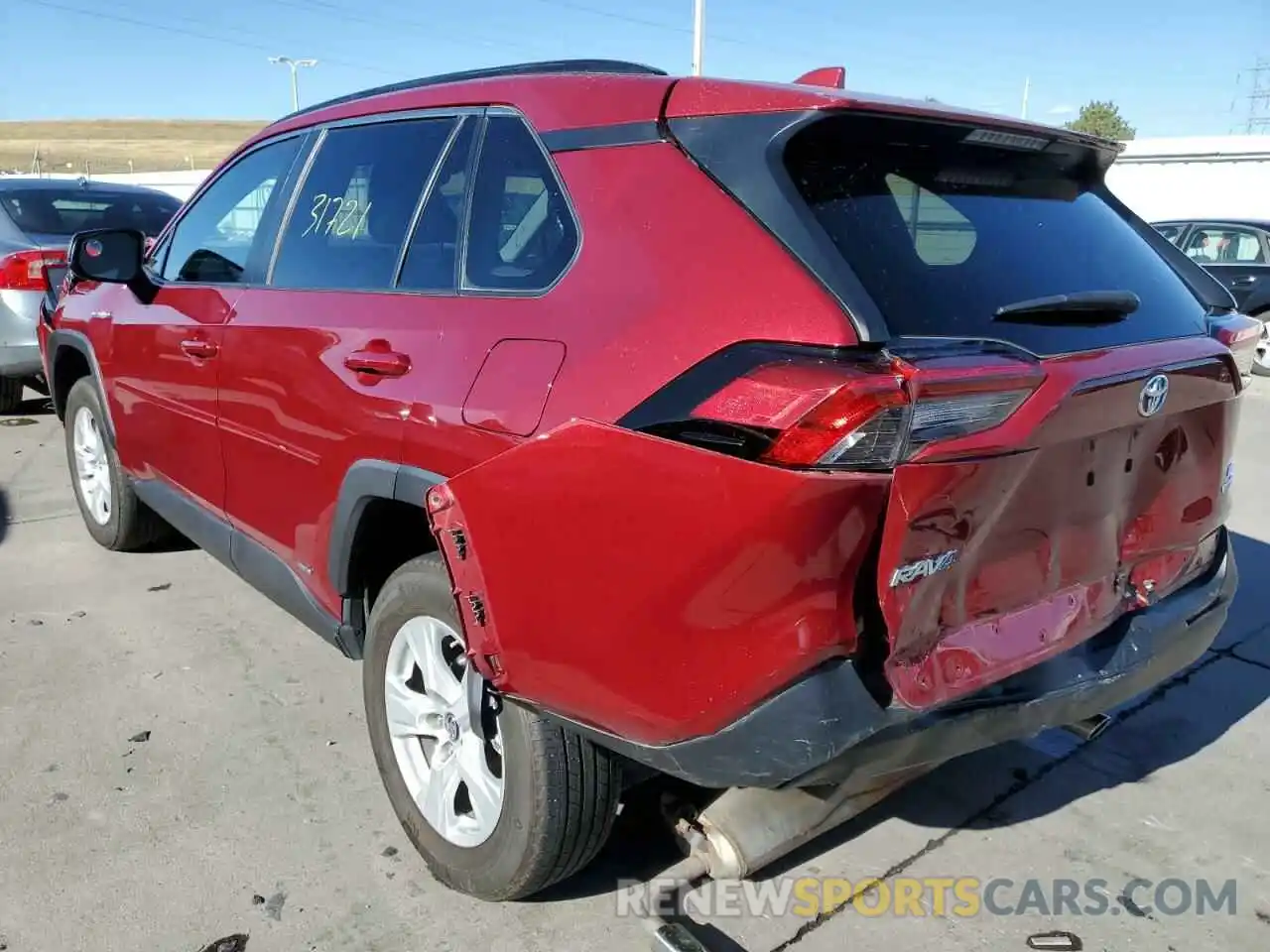 3 Фотография поврежденного автомобиля 2T3LWRFV3KW016212 TOYOTA RAV4 2019