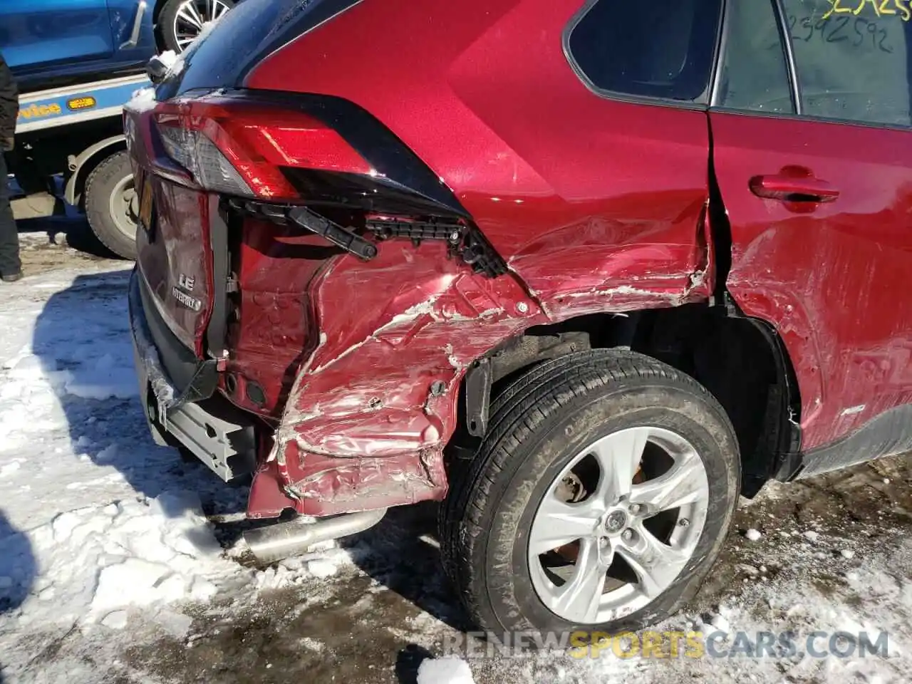 9 Photograph of a damaged car 2T3LWRFV7KW013748 TOYOTA RAV4 2019