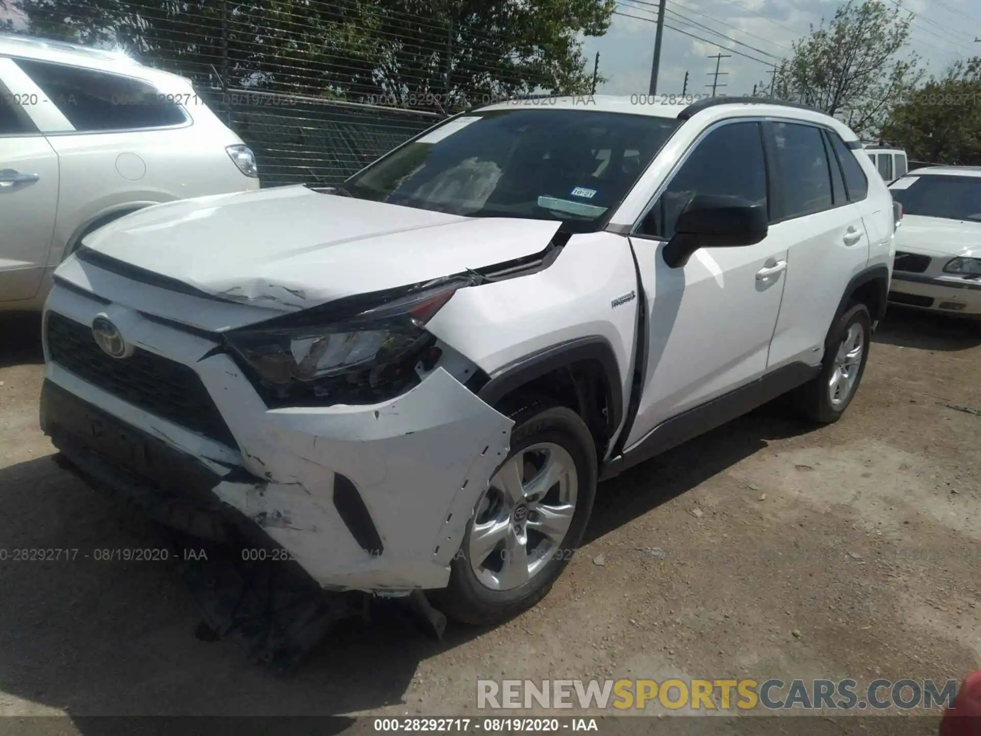 2 Photograph of a damaged car 2T3LWRFV7KW043087 TOYOTA RAV4 2019