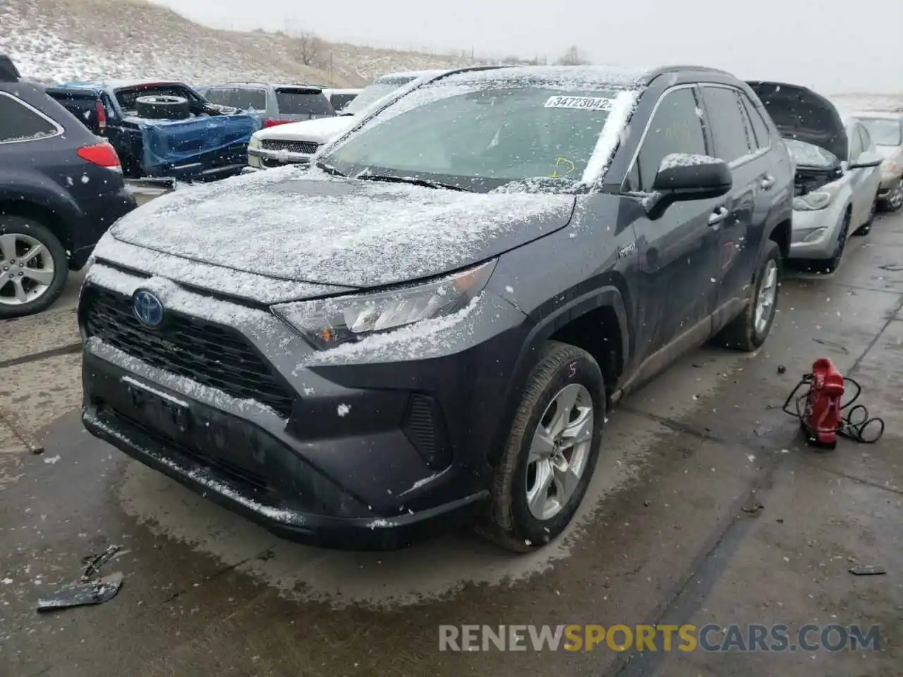 2 Фотография поврежденного автомобиля 2T3LWRFV8KW016366 TOYOTA RAV4 2019