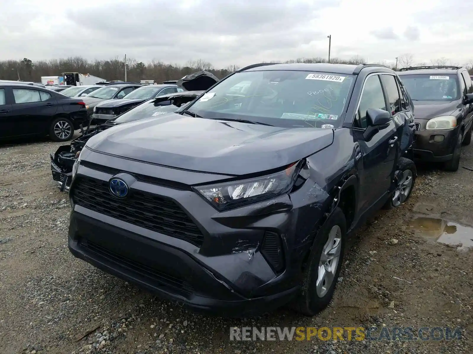 2 Photograph of a damaged car 2T3MWRFV0KW006208 TOYOTA RAV4 2019